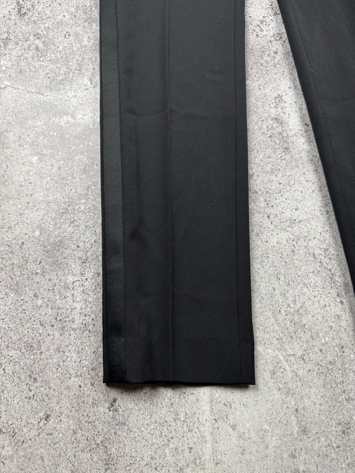Saint Laurent Paris Saint Laurent High-Waisted Black Wool Trousers F38 Very rare Size 27" / US 4 / IT 40 - 6 Thumbnail