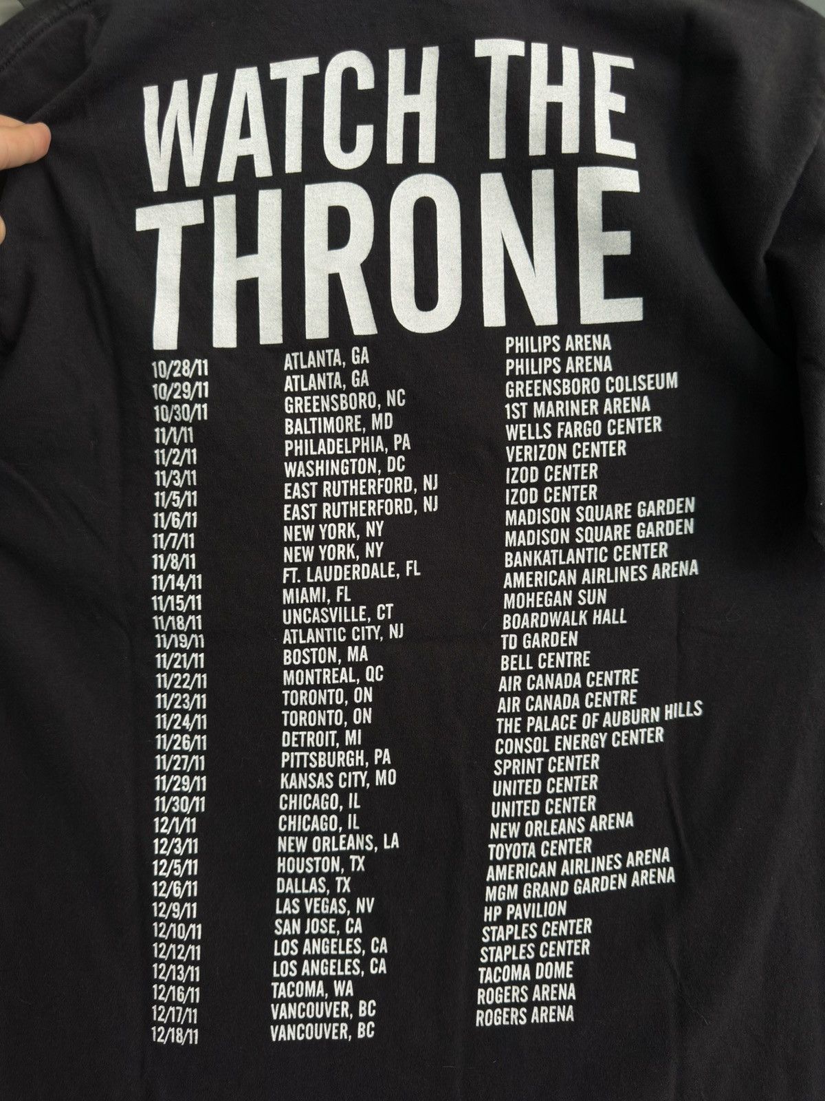 Rap Tees Jay-Z Kanye West Watch the Throne Tour Shirt Size US M / EU 48-50 / 2 - 5 Thumbnail