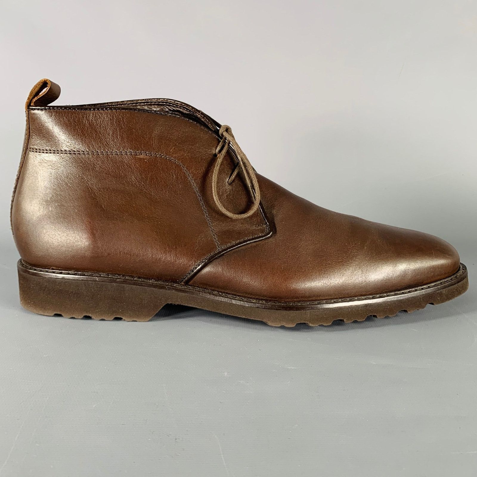 Bruno Magli BRUNO MAGLI Size 10 Brown Leather Lace-Up Ankle Boots Size US 10 / EU 43 - 2 Thumbnail