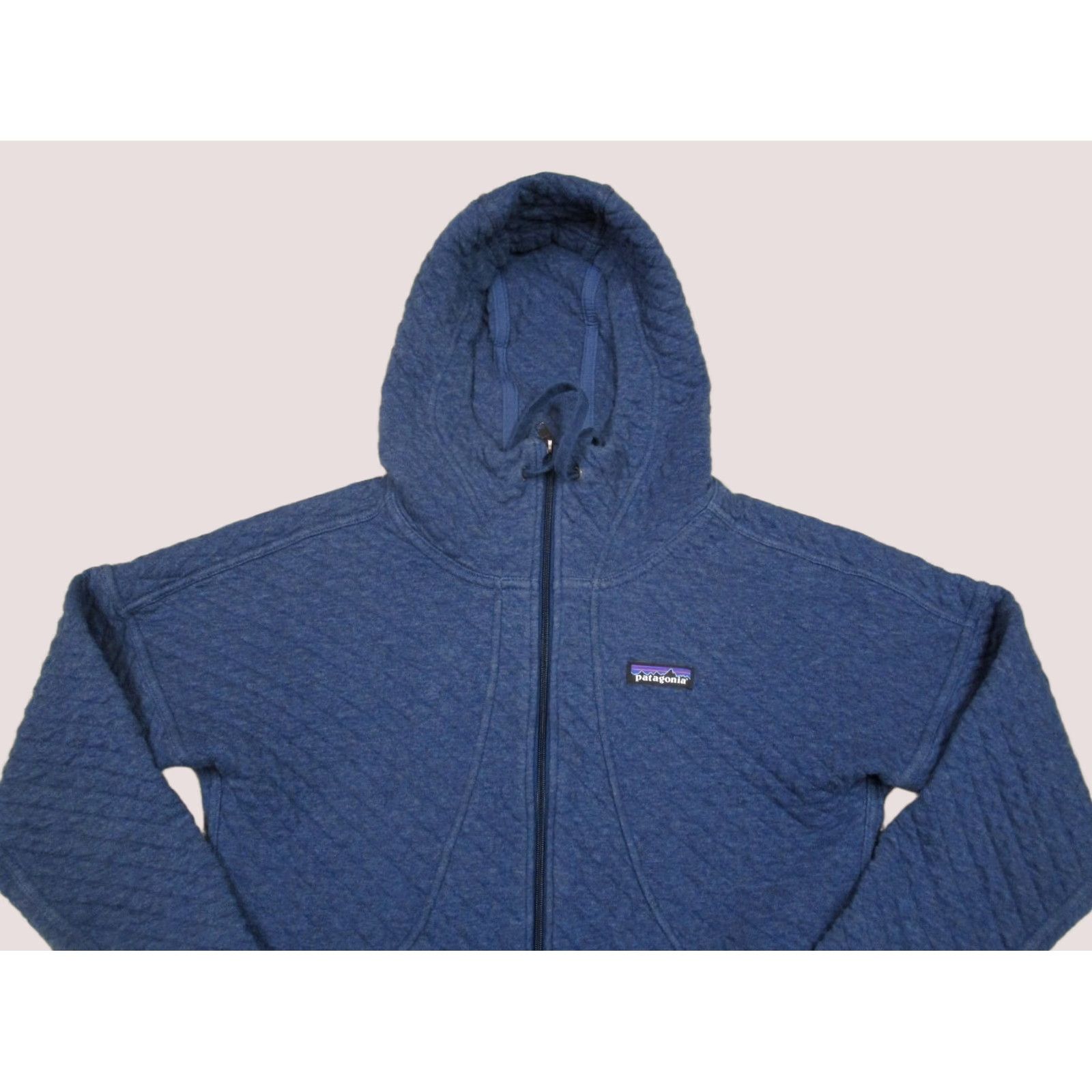 Patagonia Patagonia Hoodie Women Medium Blue Quilted Full Zip Logo Outdoor Cotton Size M / US 6-8 / IT 42-44 - 1 Thumbnail