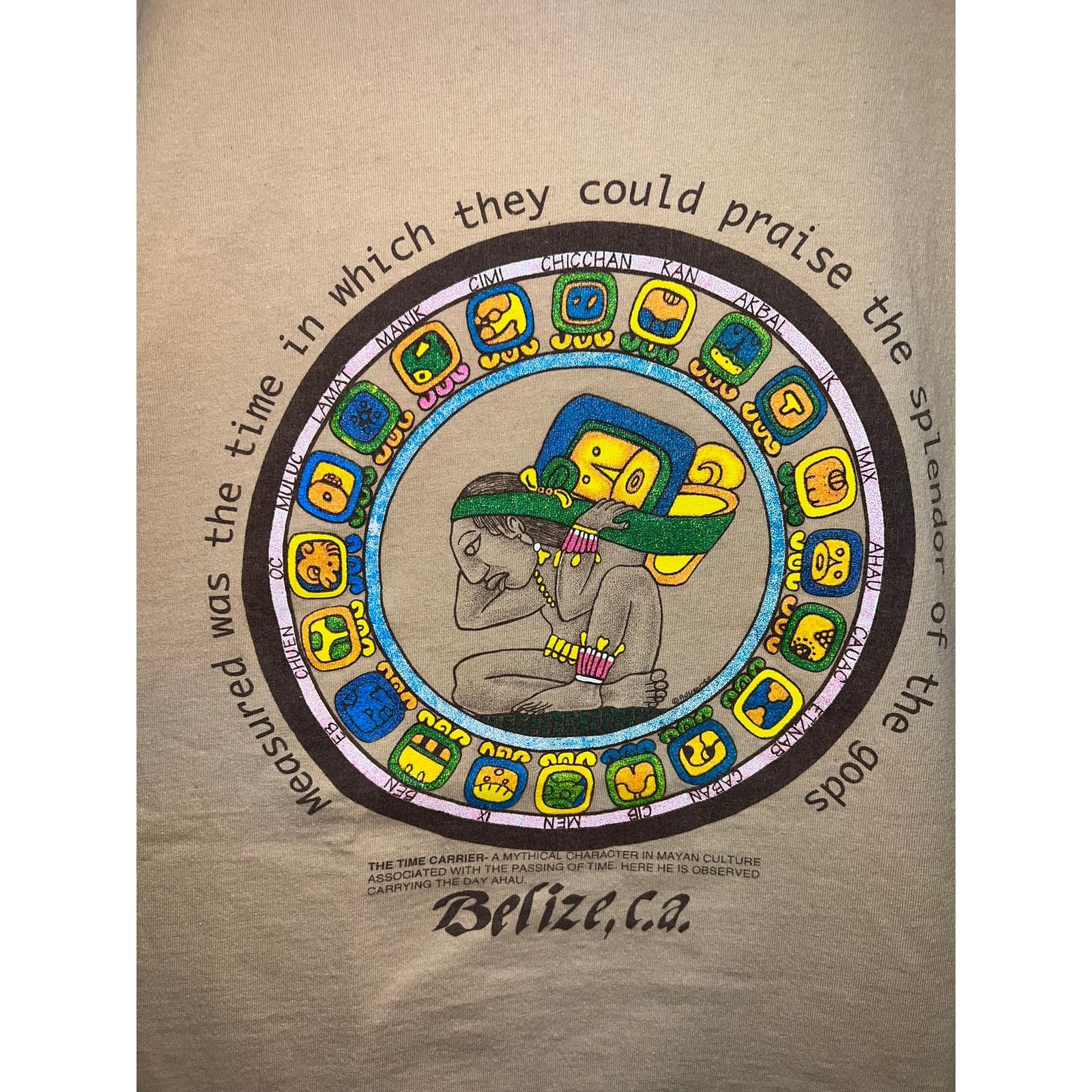 Vintage Vintage Mayan Shirt The Time Carrier Maya Culture Tee 90s XL Size US XL / EU 56 / 4 - 2 Thumbnail