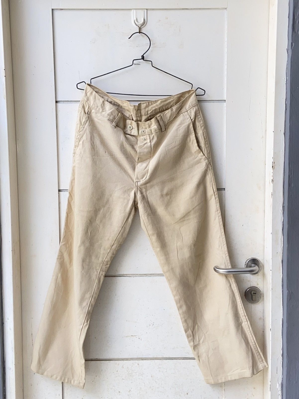 image of Issey Miyake x Zucca Travail Long Pants in Cream, Men's (Size 32)
