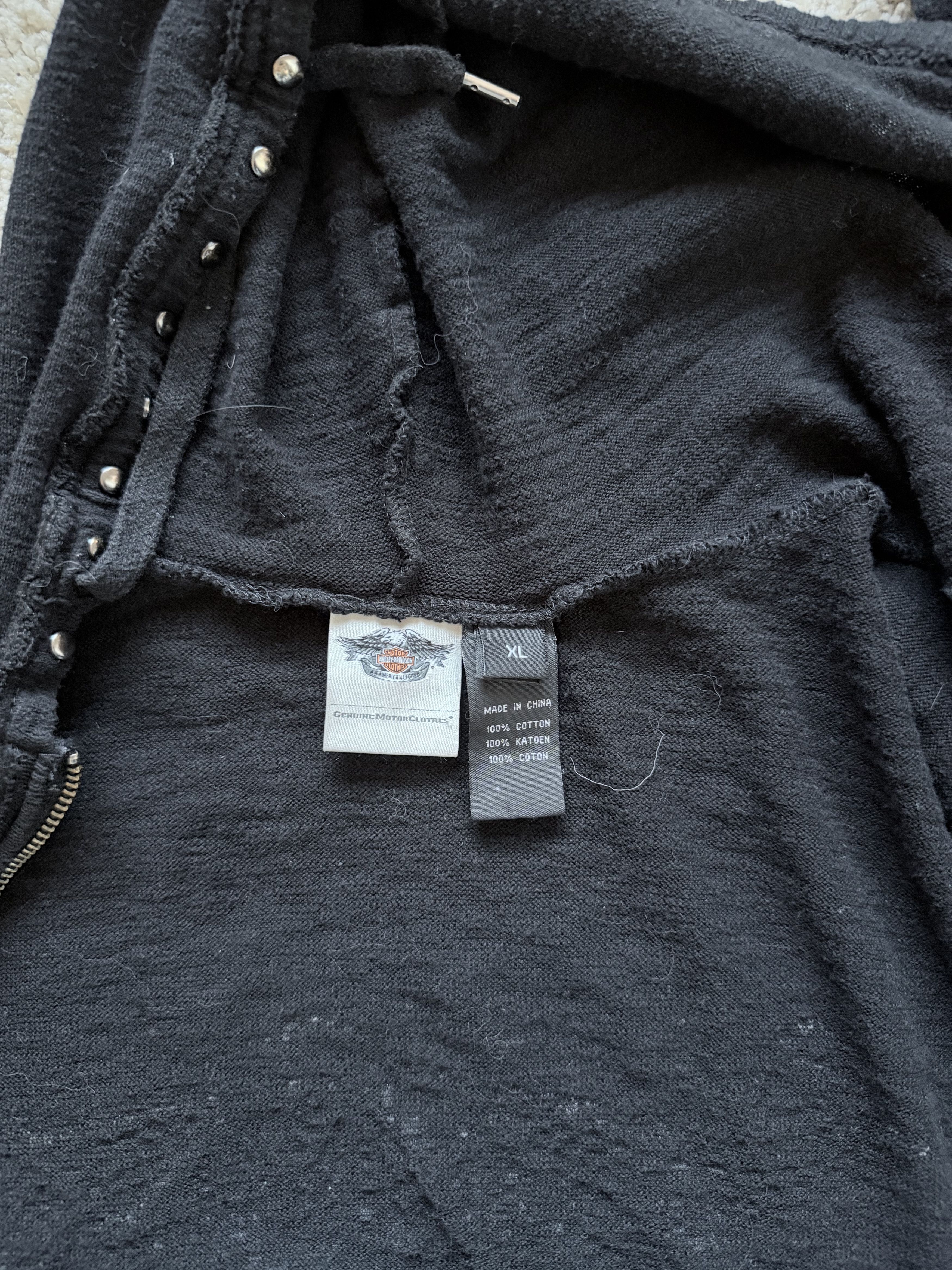 Harley Davidson Harley Davidson Bedazzled Hoodie Size XL / US 12-14 / IT 48-50 - 5 Thumbnail