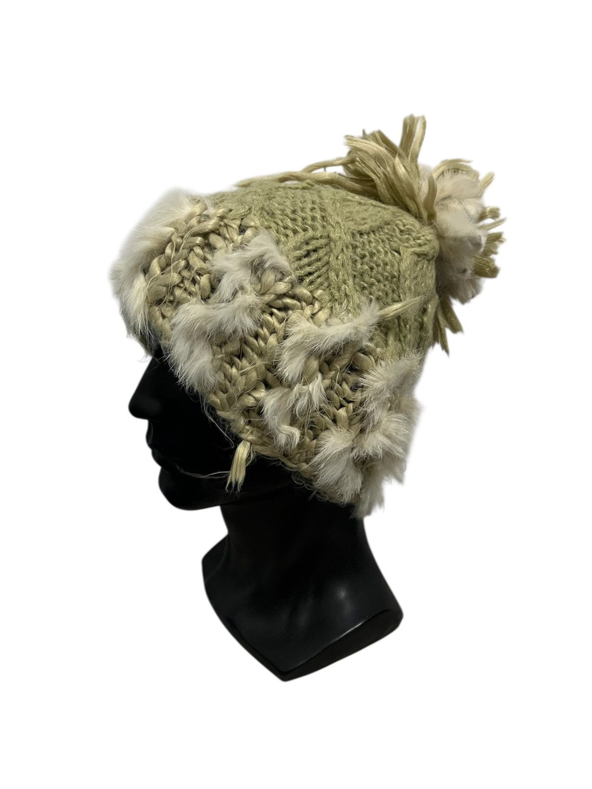 Japanese Brand Japanese Brand iori Fur Beanie Hat Size ONE SIZE - 1 Thumbnail
