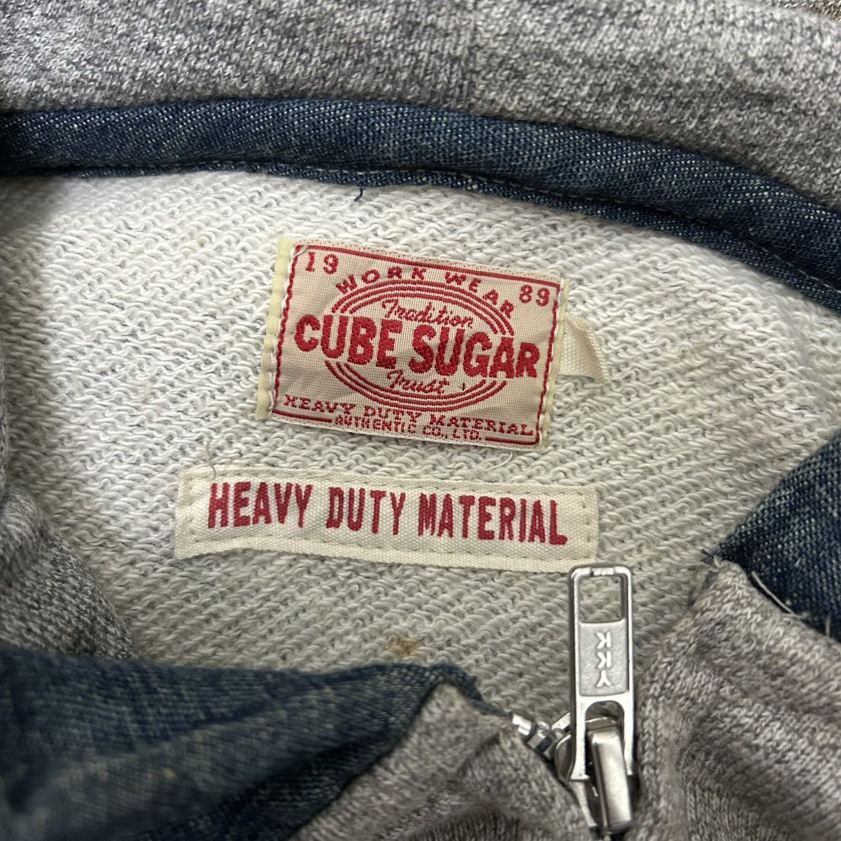 Japanese Brand Vintage Japanese Cube Sugar Workwear Patches Pockets Hoodie Size US M / EU 48-50 / 2 - 12 Thumbnail