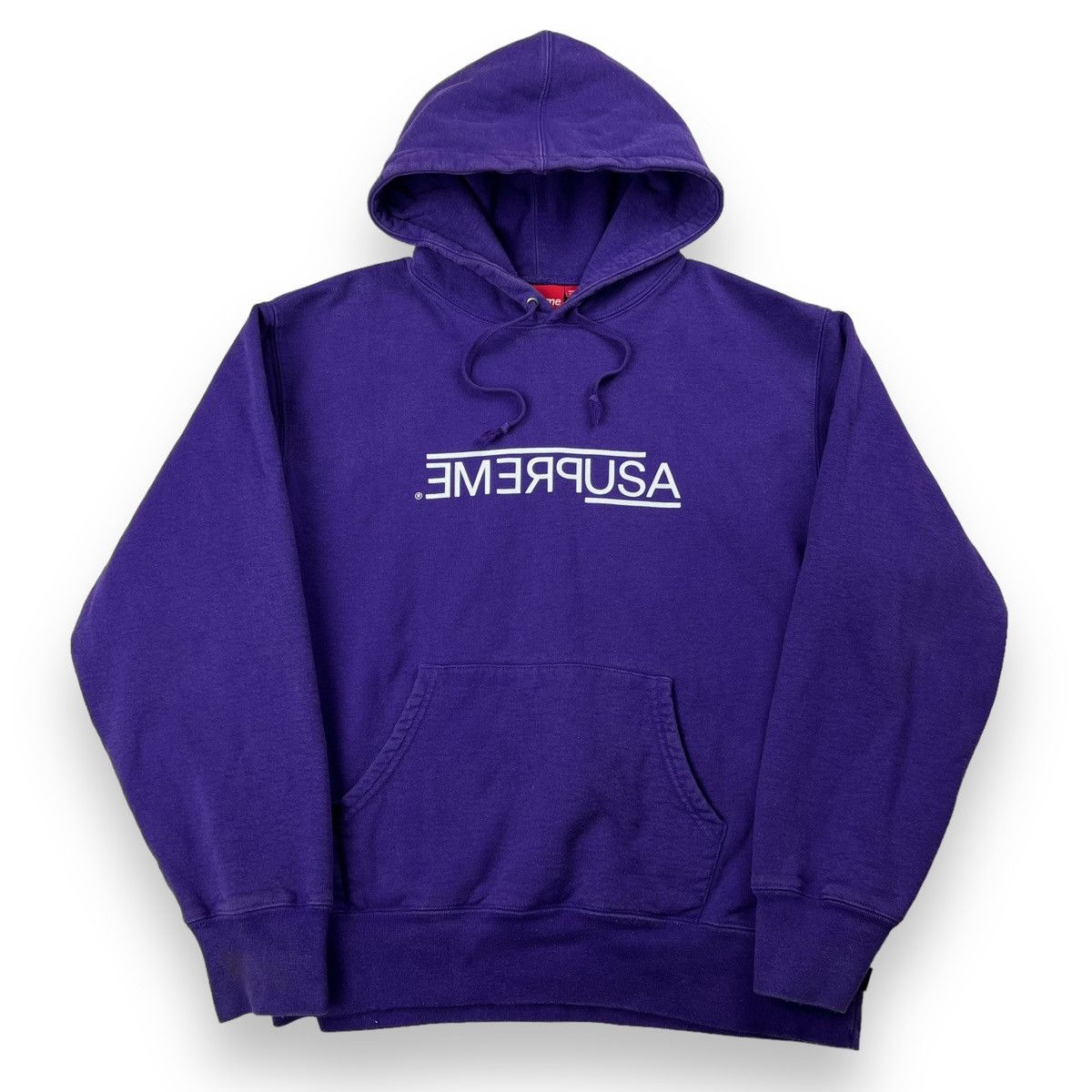 Supreme Supreme Team Flocked Purple Hoodie Size US M / EU 48-50 / 2 - 2 Thumbnail