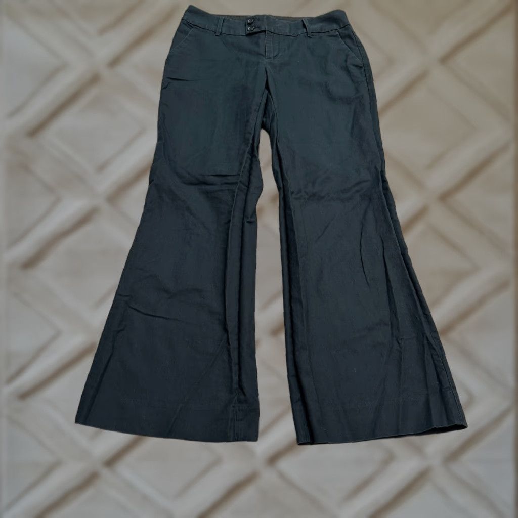 Banana Republic Banana Republic Flare Leg Dress Pants Womens 2S Black Mid Rise 30x28 Classic Workwear Size 26" / US 2 / IT 38 - 1 Thumbnail