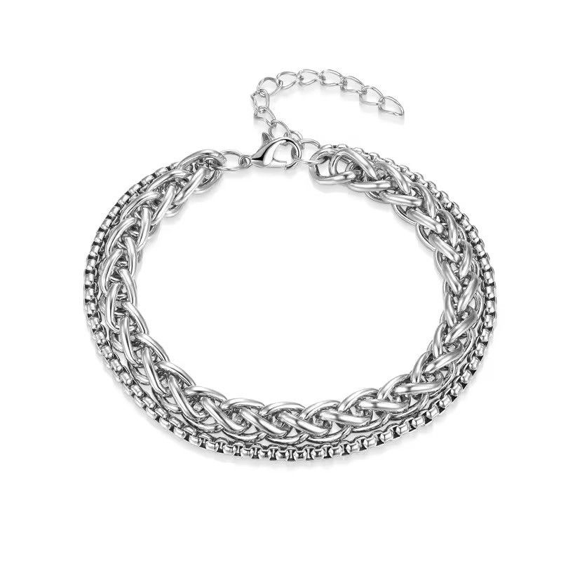 Japanese Brand 20 cm Double Layer Chain Bracelet Size ONE SIZE - 4 Thumbnail
