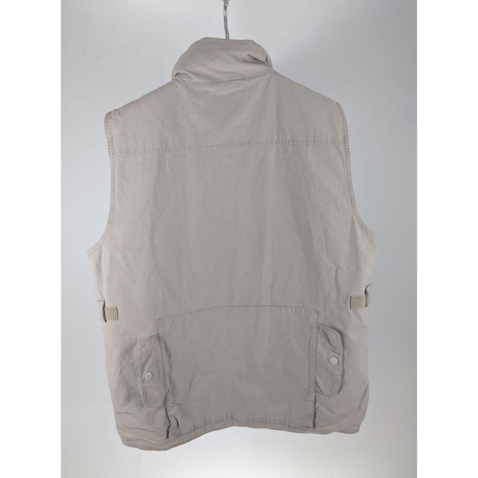 Banana Republic VINTAGE Banana Republic Safari Vest Hooded Khaki Large Mill Valley 80s Photo Journalist Multi Pocket Men L Beige Cotton Size US L / EU 52-54 / 3 - 3 Thumbnail