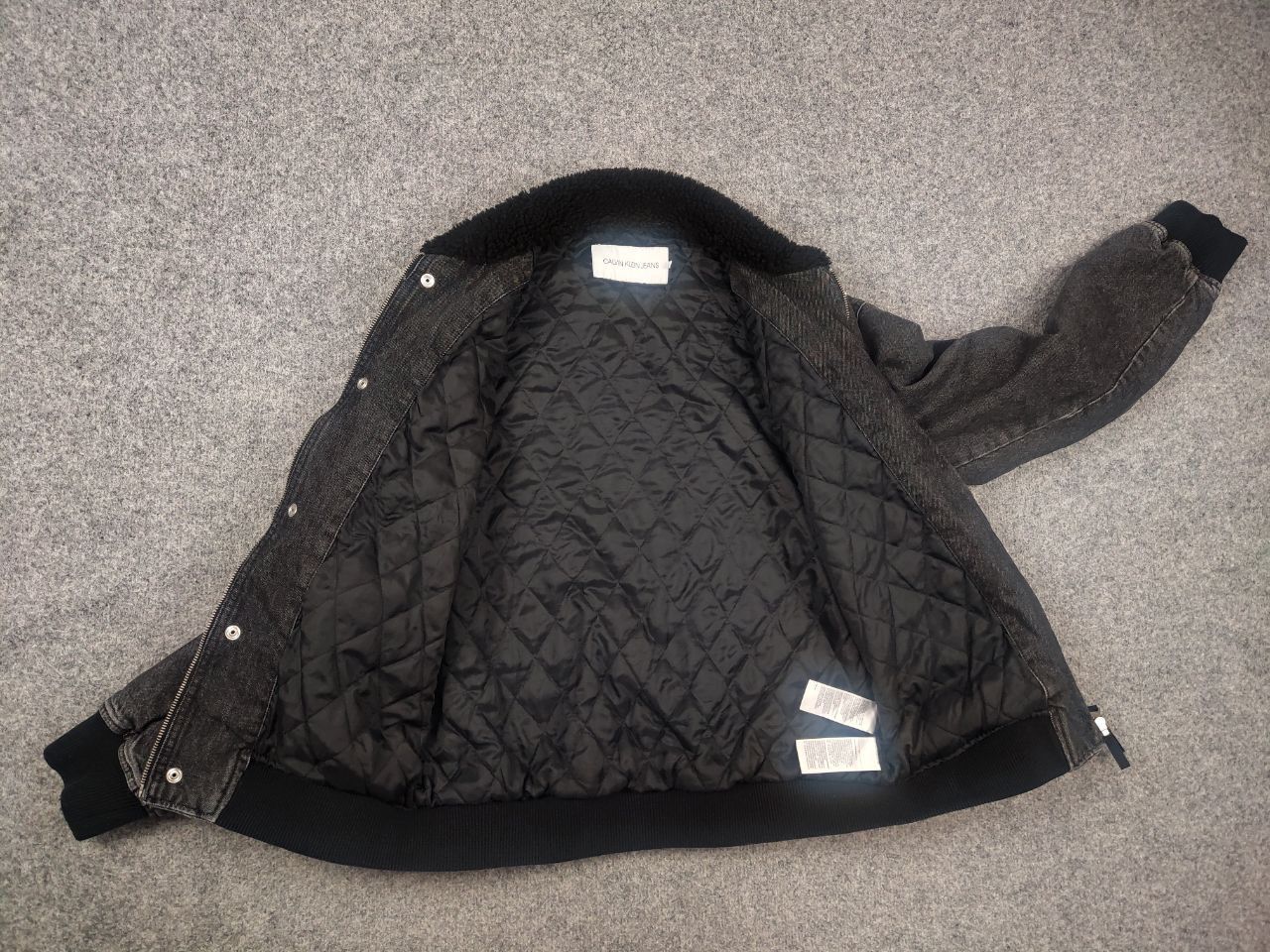 Calvin Klein Calvin Klein Jeans Sherpa Flight Bomber Denim Jacket Raf Size US M / EU 48-50 / 2 - 14 Thumbnail