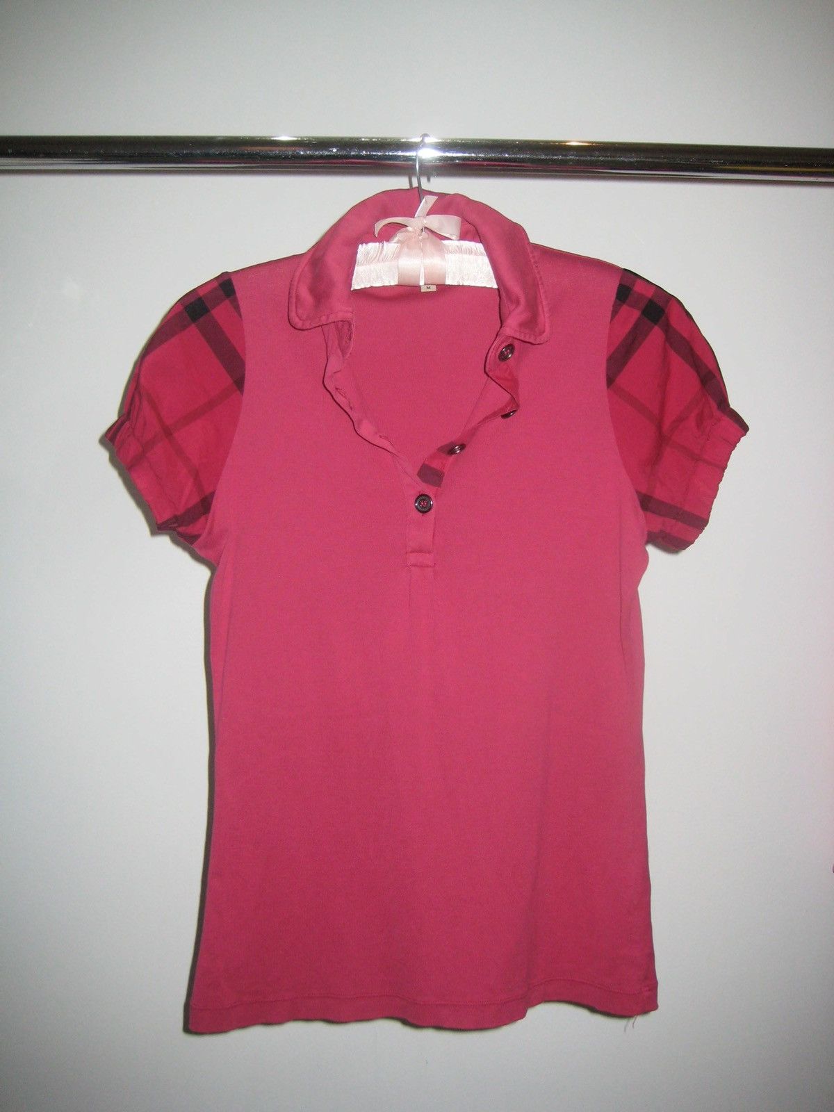 Burberry Rare vintage Burberry London pink polo top Size M / US 6-8 / IT 42-44 - 2 Thumbnail