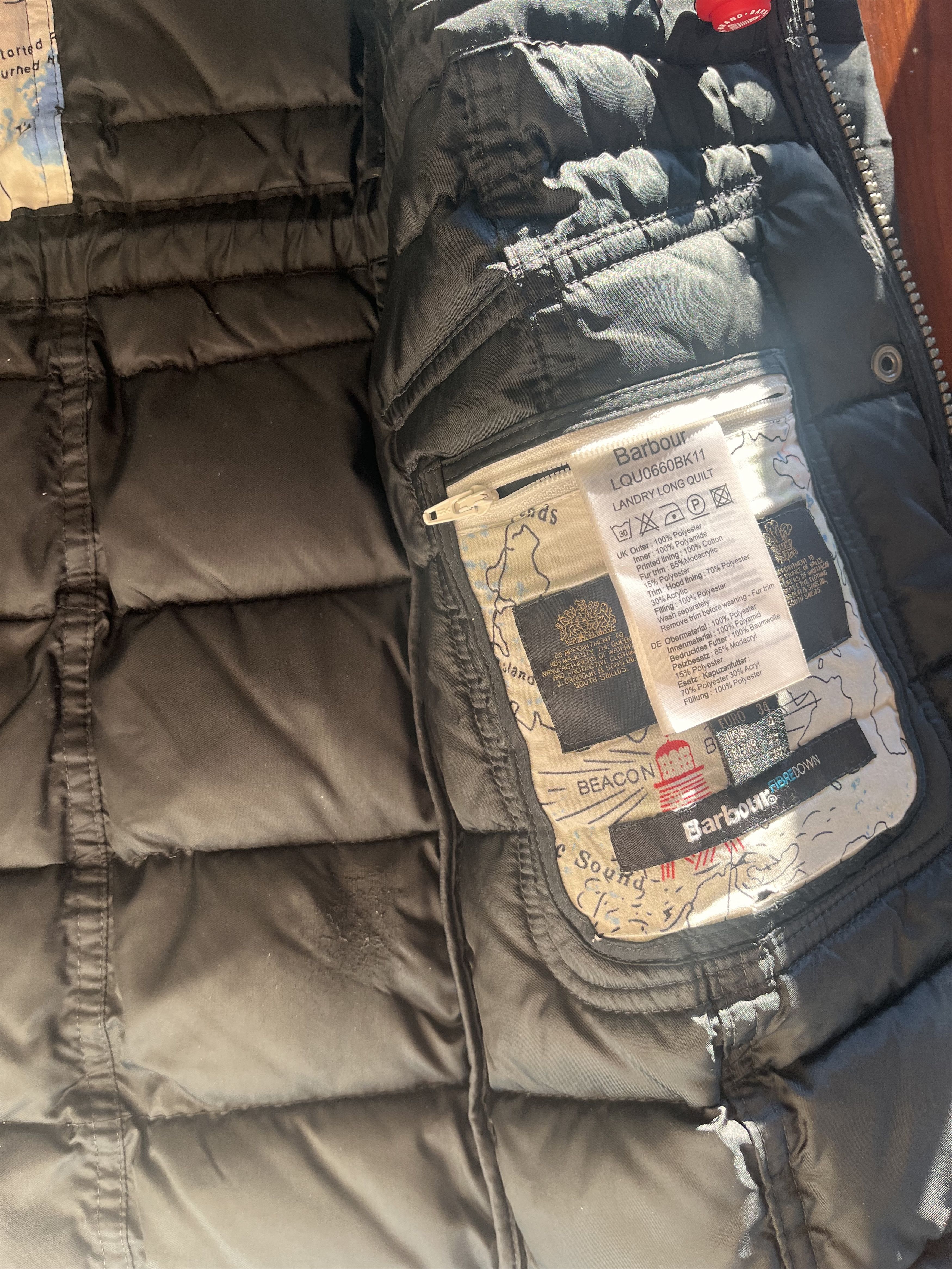 Barbour Barbour Landry Long Quilt with fur hood Size S / US 4 / IT 40 - 4 Thumbnail