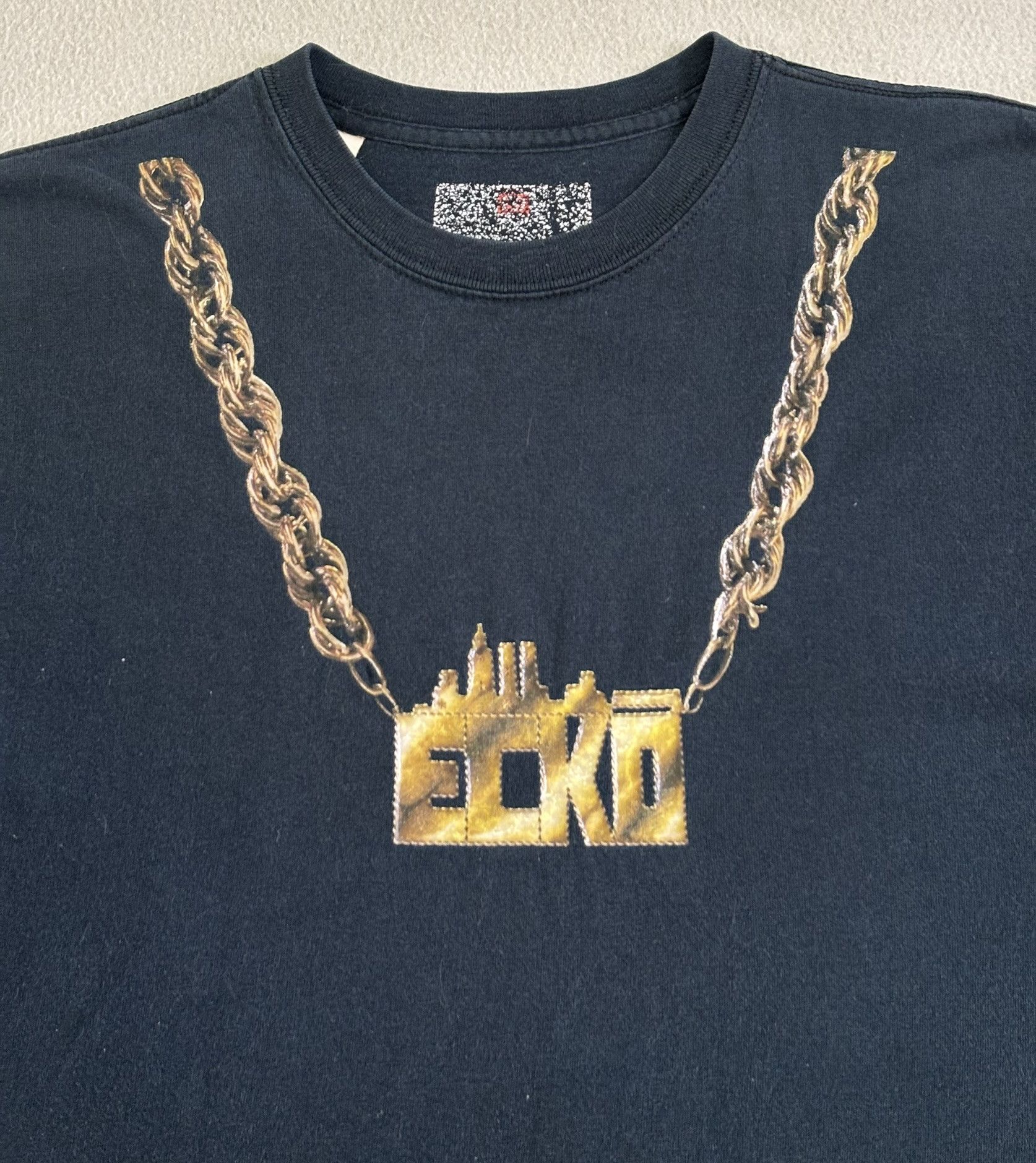 Ecko Unltd. × Vintage Ecko Complex Gold Ecko necklace T-shirt vintage Medium Size US M / EU 48-50 / 2 - 6 Thumbnail