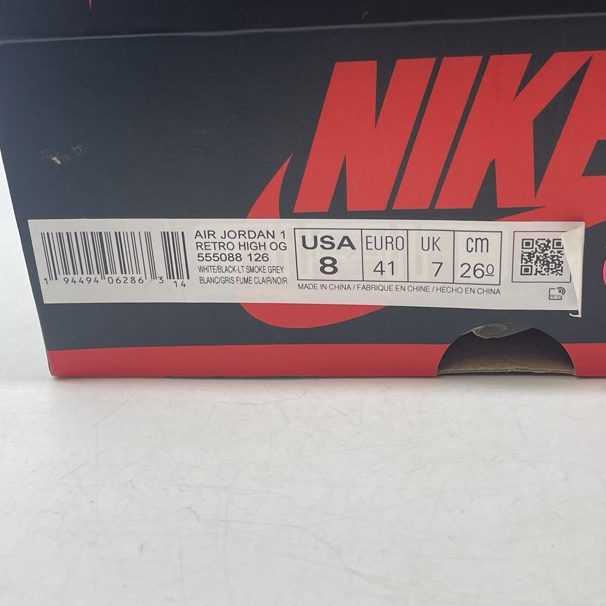 Jordan Brand Air Jordan 1 high smoke grey Size US 8 / EU 41 - 9 Thumbnail