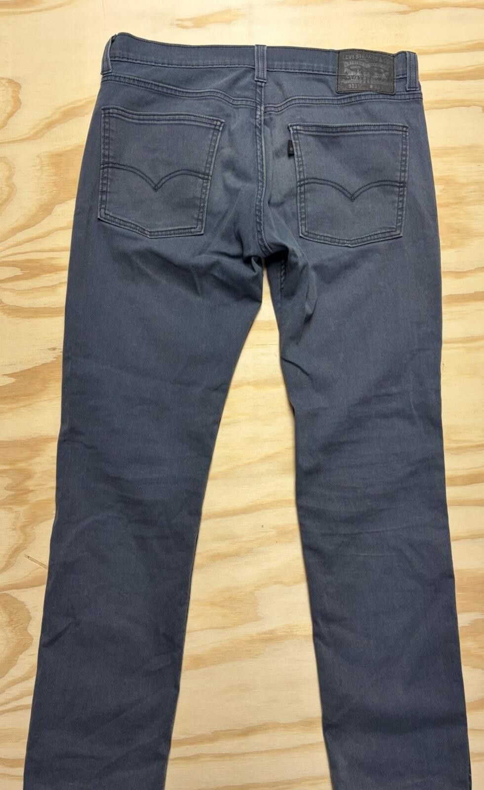 Levi's Levi 511 Mens 33x32 Vintage 90s Stretch Blue Jeans Black Tab Size US 33 - 1 Thumbnail