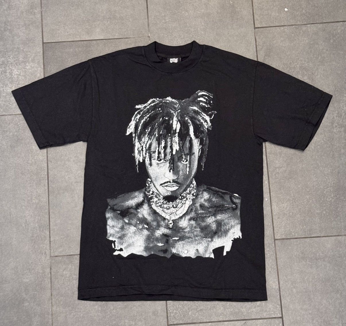999 Club × Revenge Revenge x Juicewrld 999 Black Graphite Portrait Tee Small Size US S / EU 44-46 / 1 - 2 Thumbnail