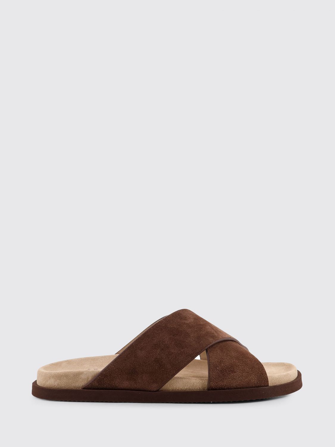 Brunello Cucinelli Brunello Cucinelli Sandals Men Mud Size US 11 / EU 44 - 1 Thumbnail