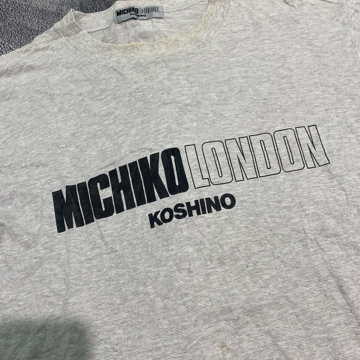 Michiko Koshino London Vintage Classic Spellout Logo Michiko London Koshino Tee Size US M / EU 48-50 / 2 - 2 Thumbnail