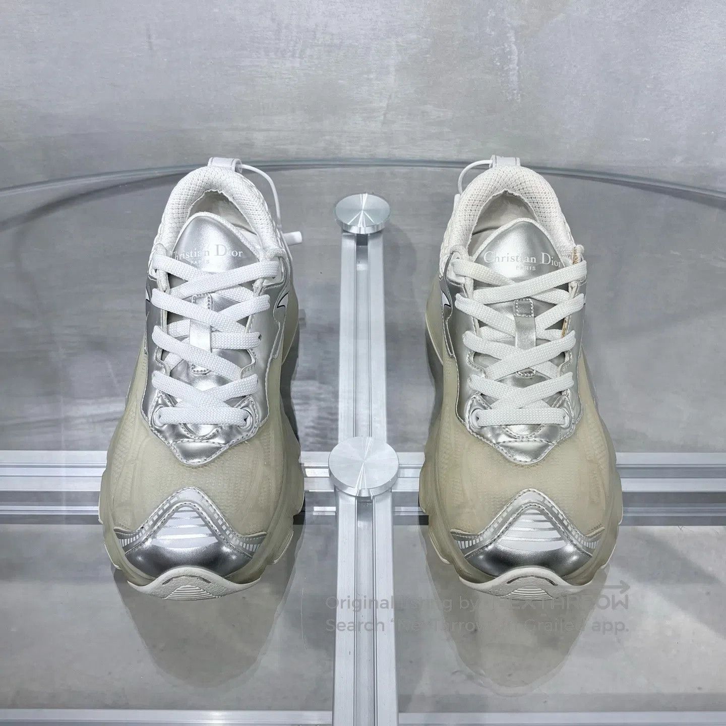 Dior Dior Vibe Silver Sports Shoes Size US 5.5 / IT 35.5 - 2 Thumbnail
