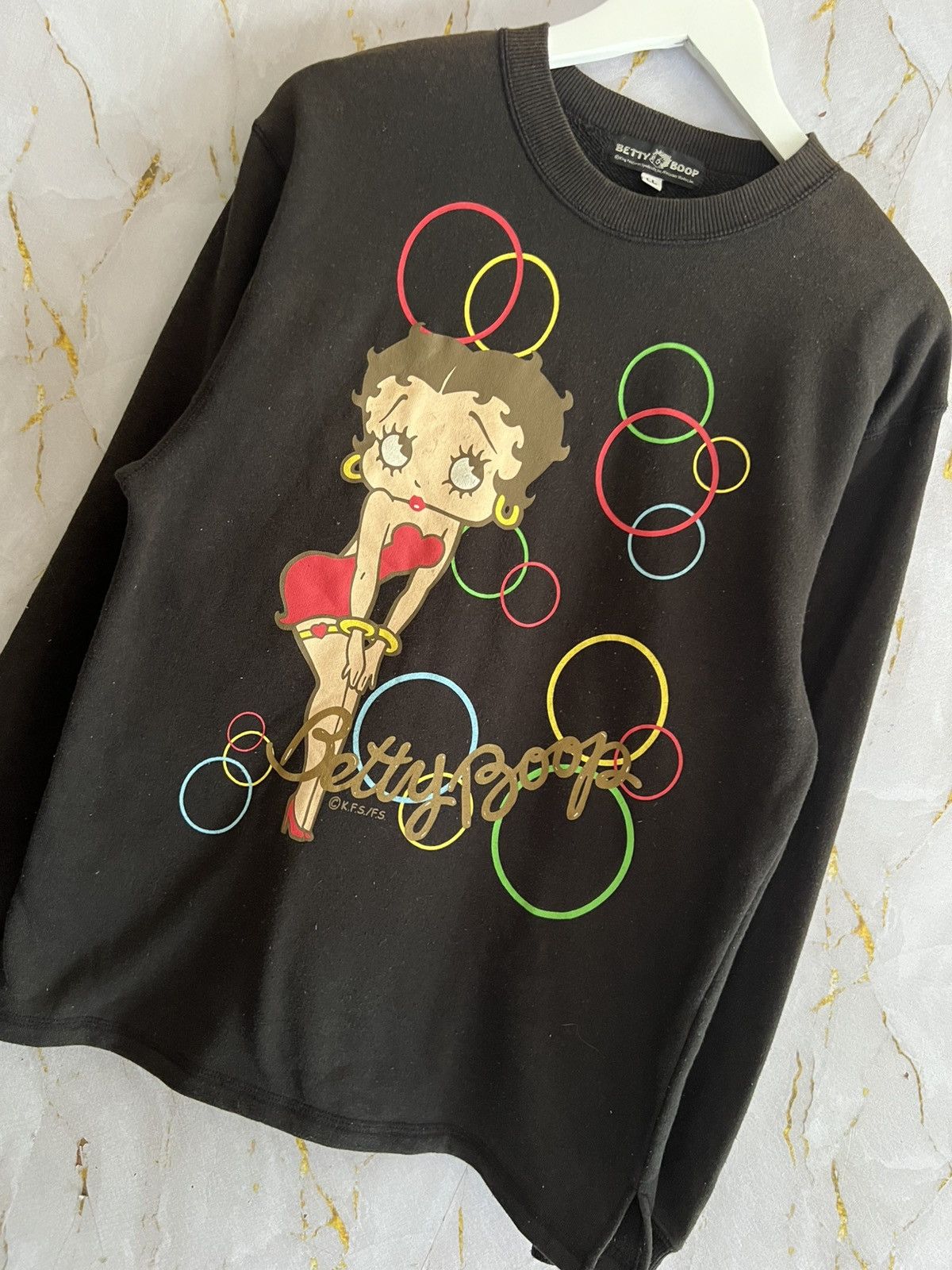 Japanese Brand Vintage Betty Boop Big Logo Sweatshirt Size XL / US 12-14 / IT 48-50 - 5 Thumbnail