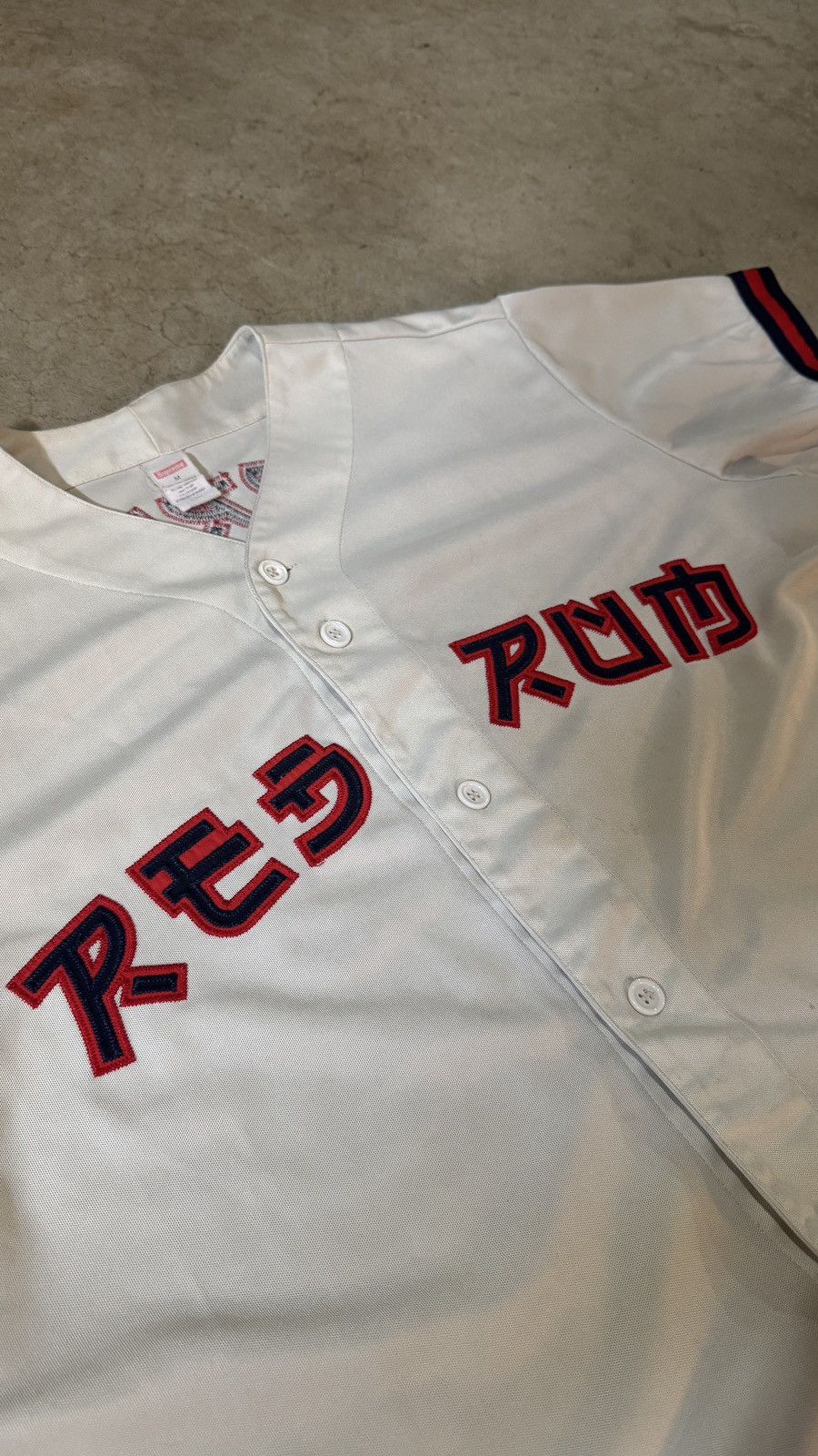 Supreme Supreme SS19 Red Rum Baseball Jersey Size US M / EU 48-50 / 2 - 3 Thumbnail