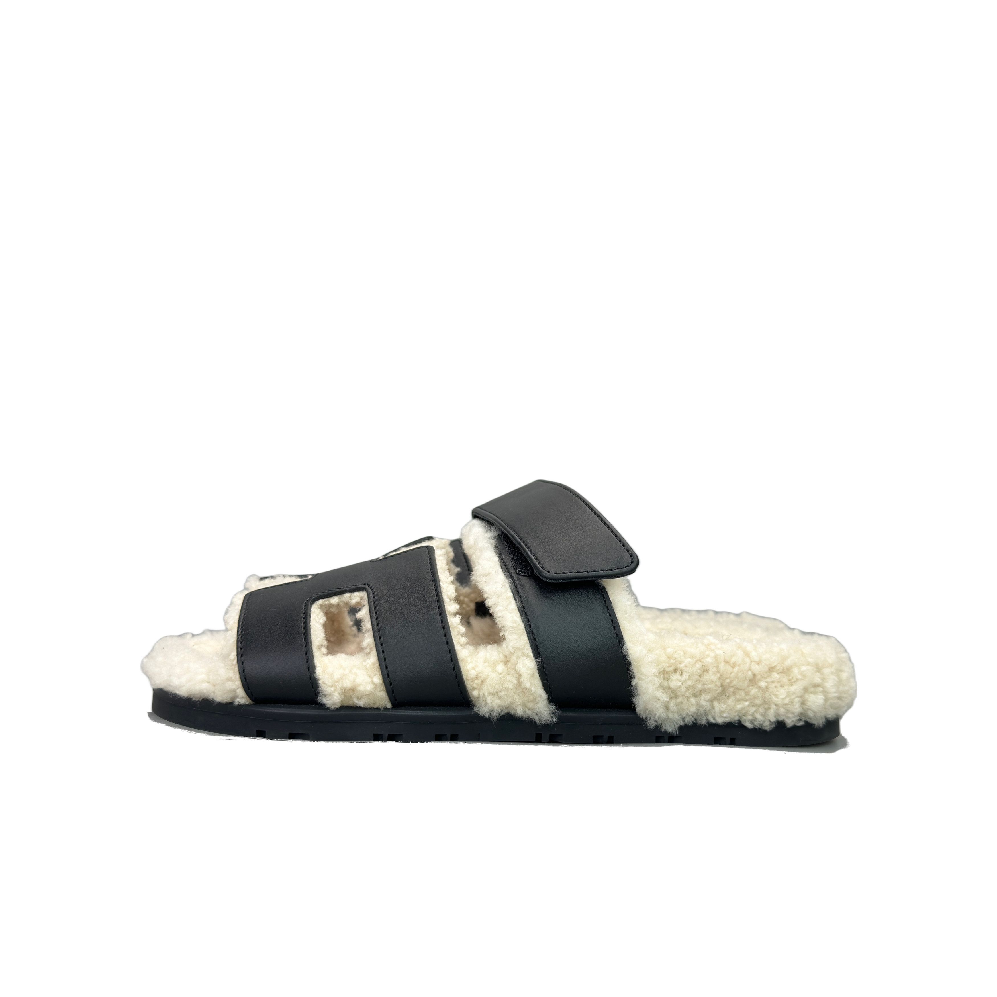 Hermes Hermes Chypre Shearling Sandals Size 37.5 Size US 7.5 / IT 37.5 - 1 Thumbnail