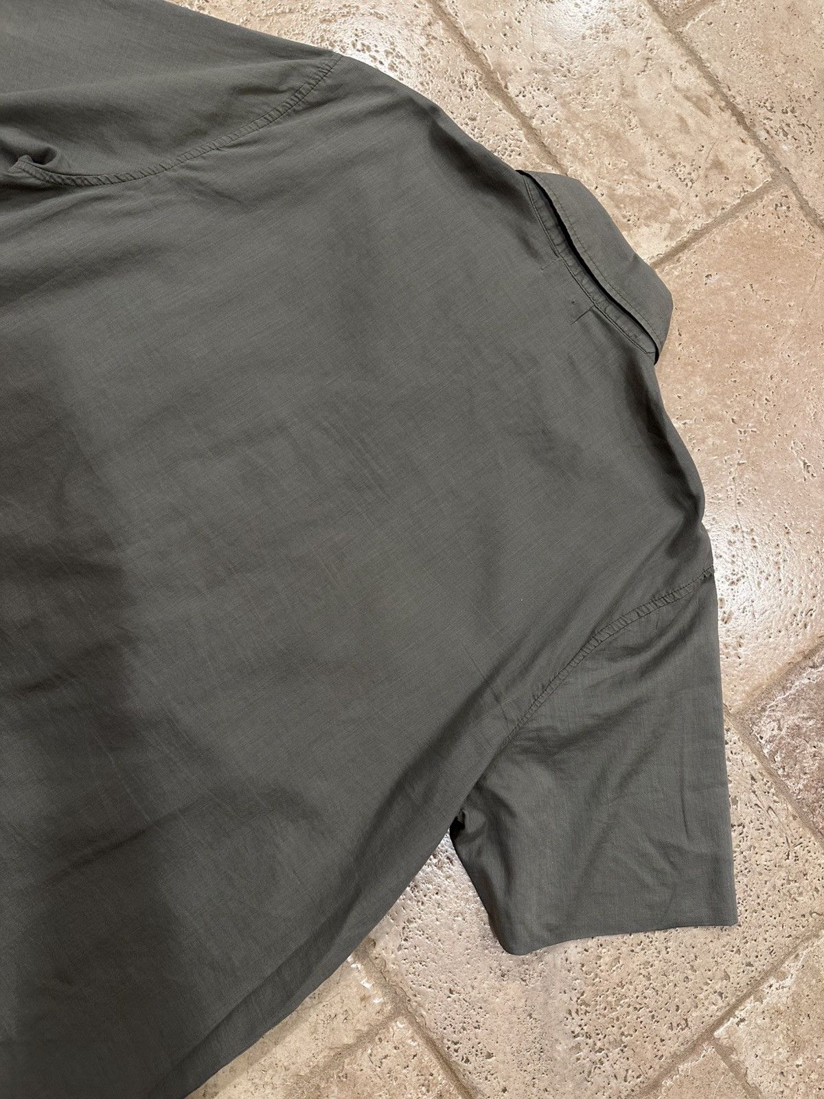 John Elliott John Elliott Military Olive Green Cargo Tech Button Up Shirt Size US L / EU 52-54 / 3 - 9 Thumbnail