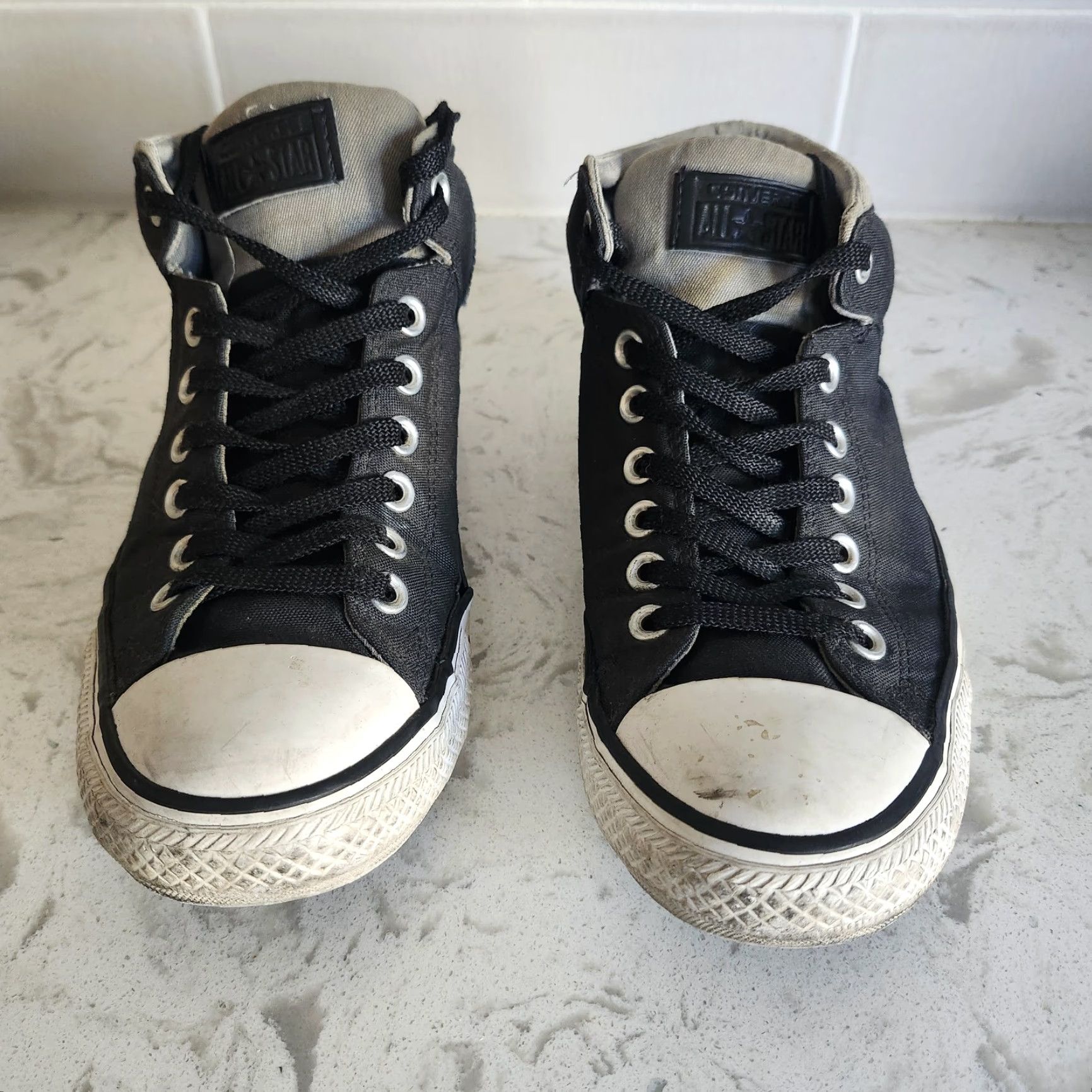 Converse Converse All Star High Top Cordura Black 157451C 8M Men Sneaker Lace Up Casual Workwear Activewear Size US M / EU 48-50 / 2 - 4 Thumbnail
