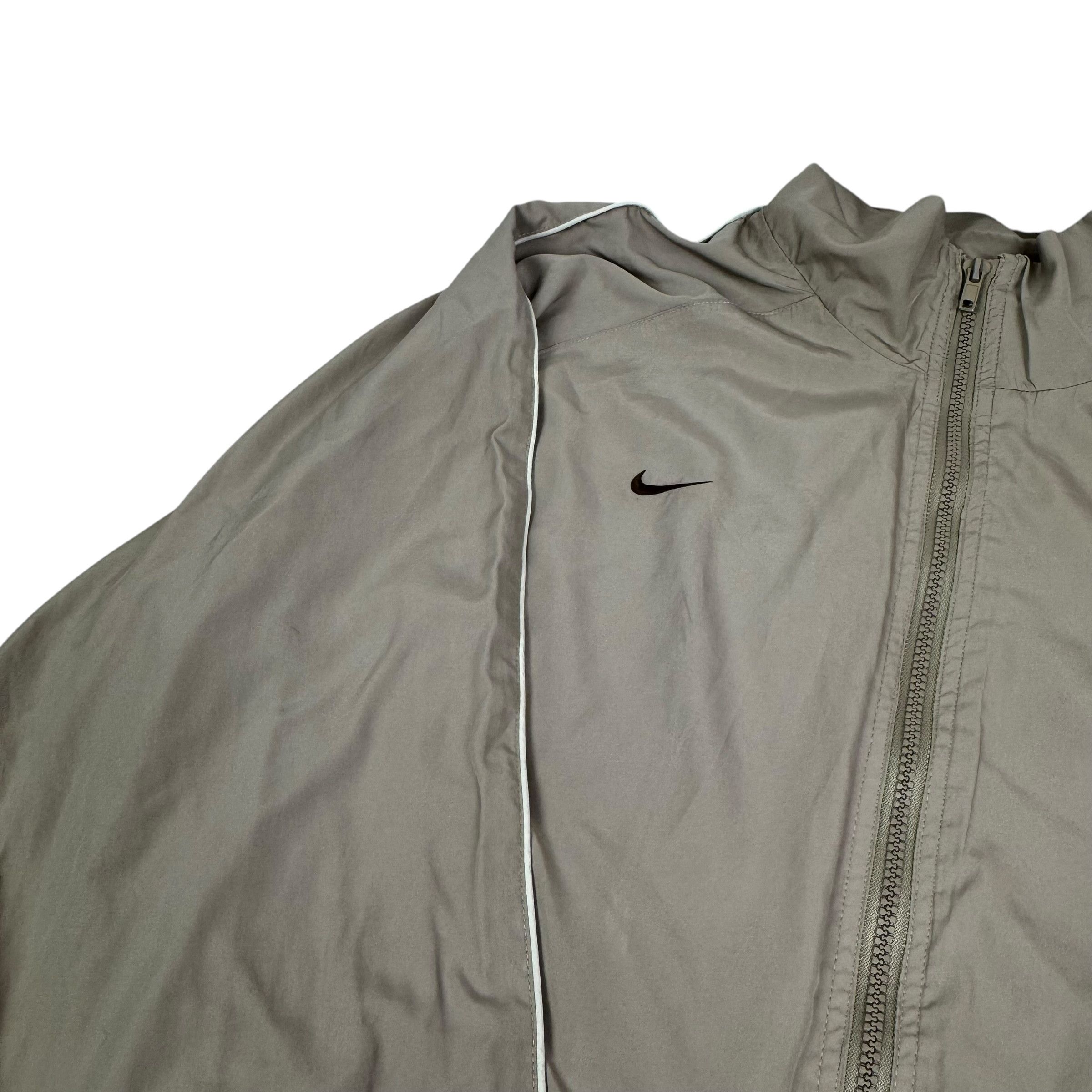 Nike × Vintage Nike Cortez Women Brown Solo Swoosh Full Zip Track Jacket XL Size XL / US 12-14 / IT 48-50 - 3 Thumbnail