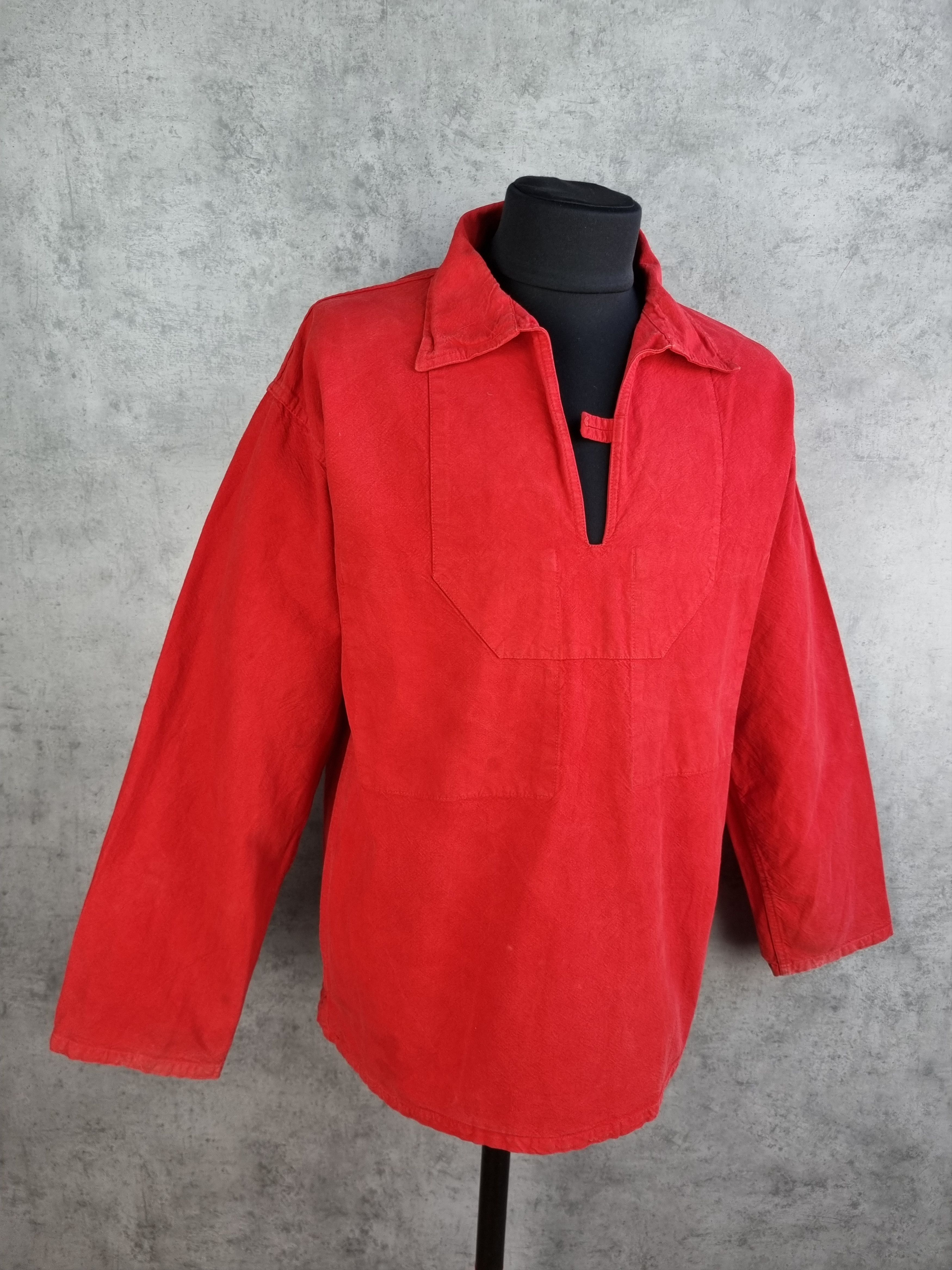 Le Laboureur × Seditionaries 90s Rare Size Vintage Sailor Fisherman OverShirt Size US XL / EU 56 / 4 - 7 Thumbnail