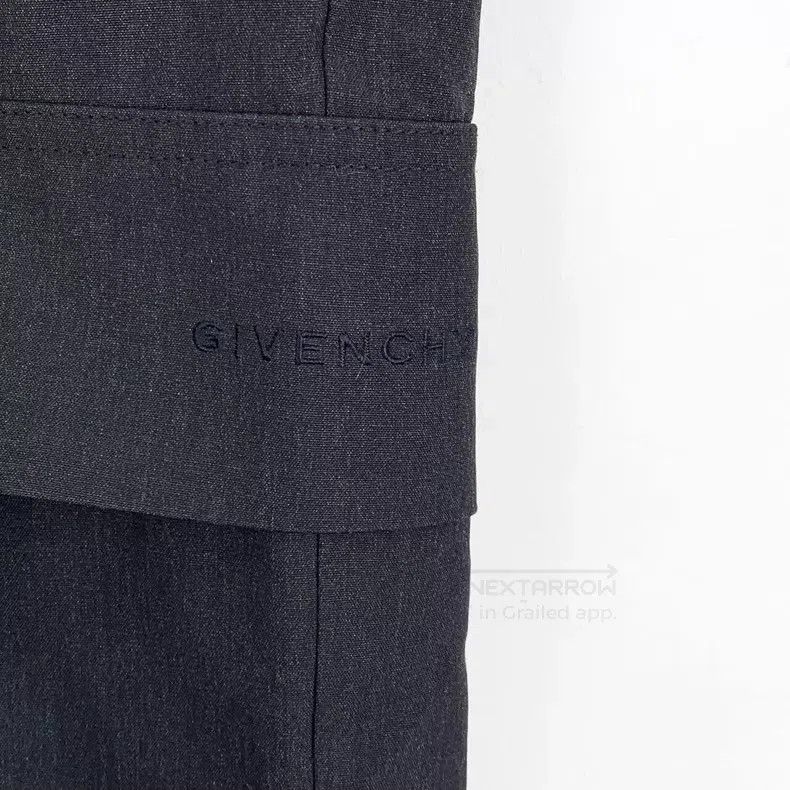 Givenchy Givenchy Black Logo Letter Embroidered Wool Casual Long Pa Size US 32 / EU 48 - 4 Thumbnail