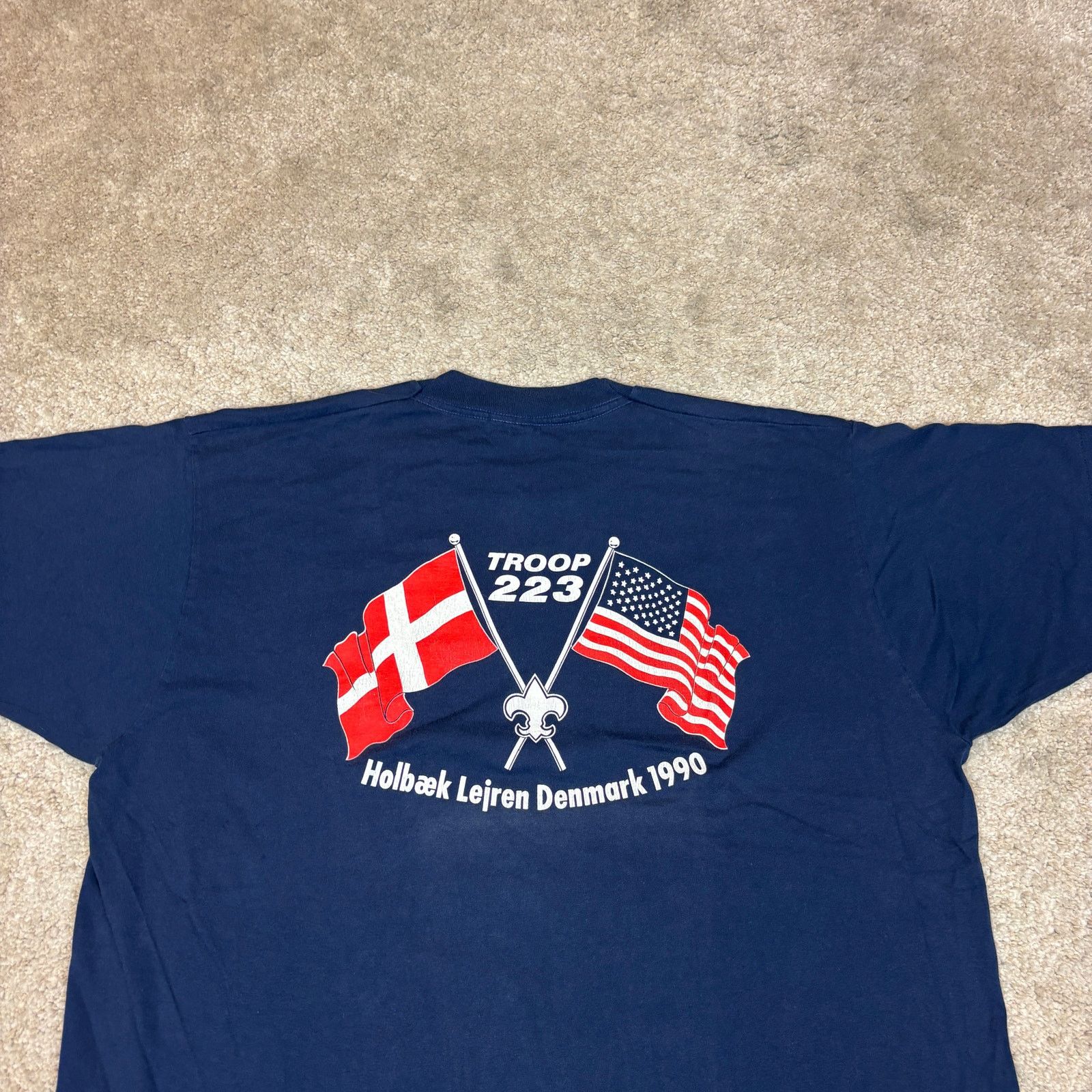 Vintage Vintage 1990 Danish National Jamboree Troop 223 Shirt 2XL Size US XXL / EU 58 / 5 - 2 Thumbnail