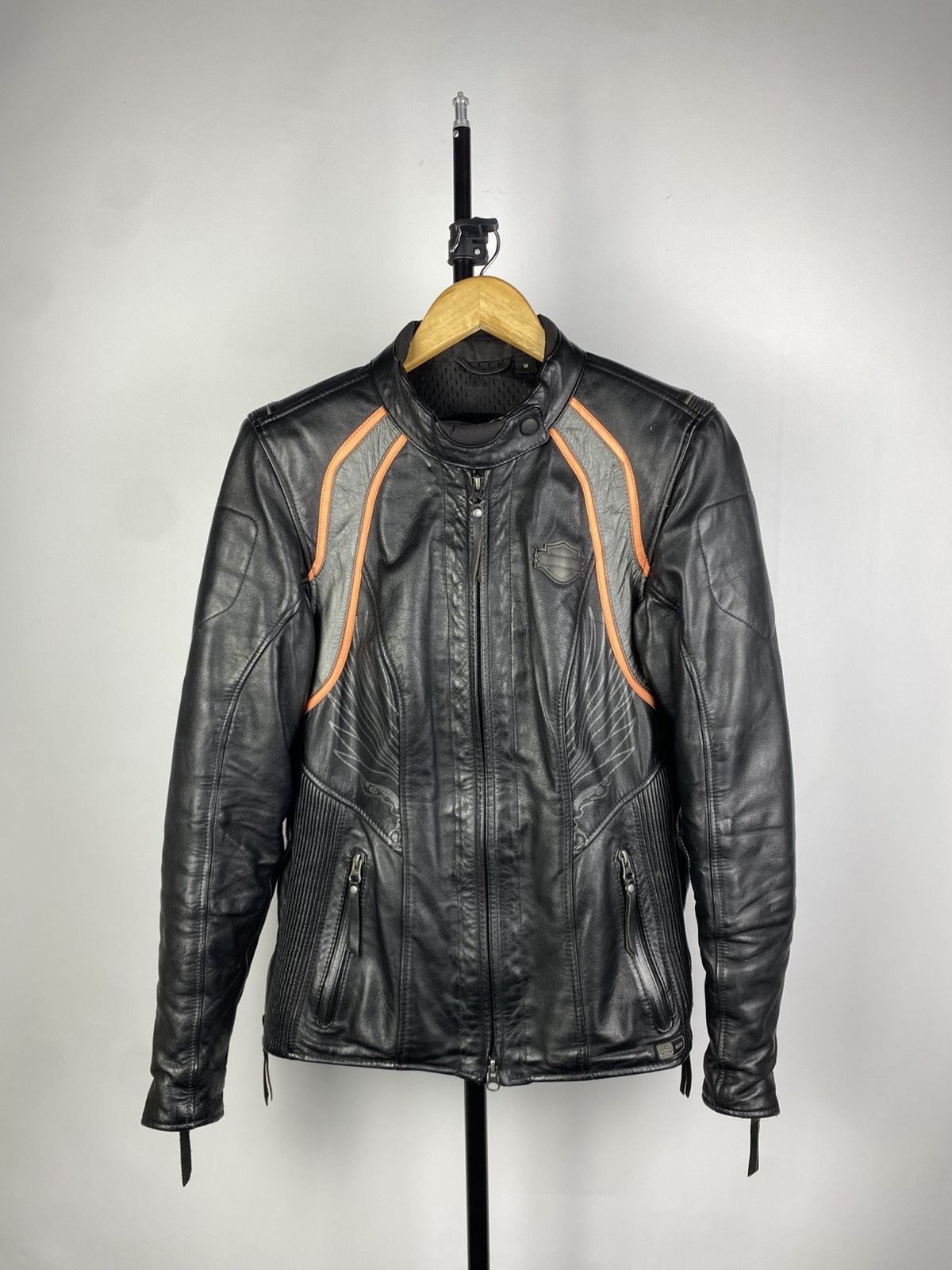 Harley Davidson Vintage 00s Harley Davidson Genuine Leather Jacket MOTO Size M / US 6-8 / IT 42-44 - 2 Thumbnail