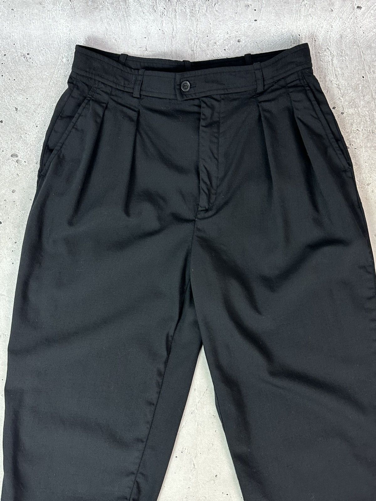 Polo Ralph Lauren Polo Ralph Lauren Black Wool Straight Women’s Trousers Size 27" / US 4 / IT 40 - 3 Thumbnail