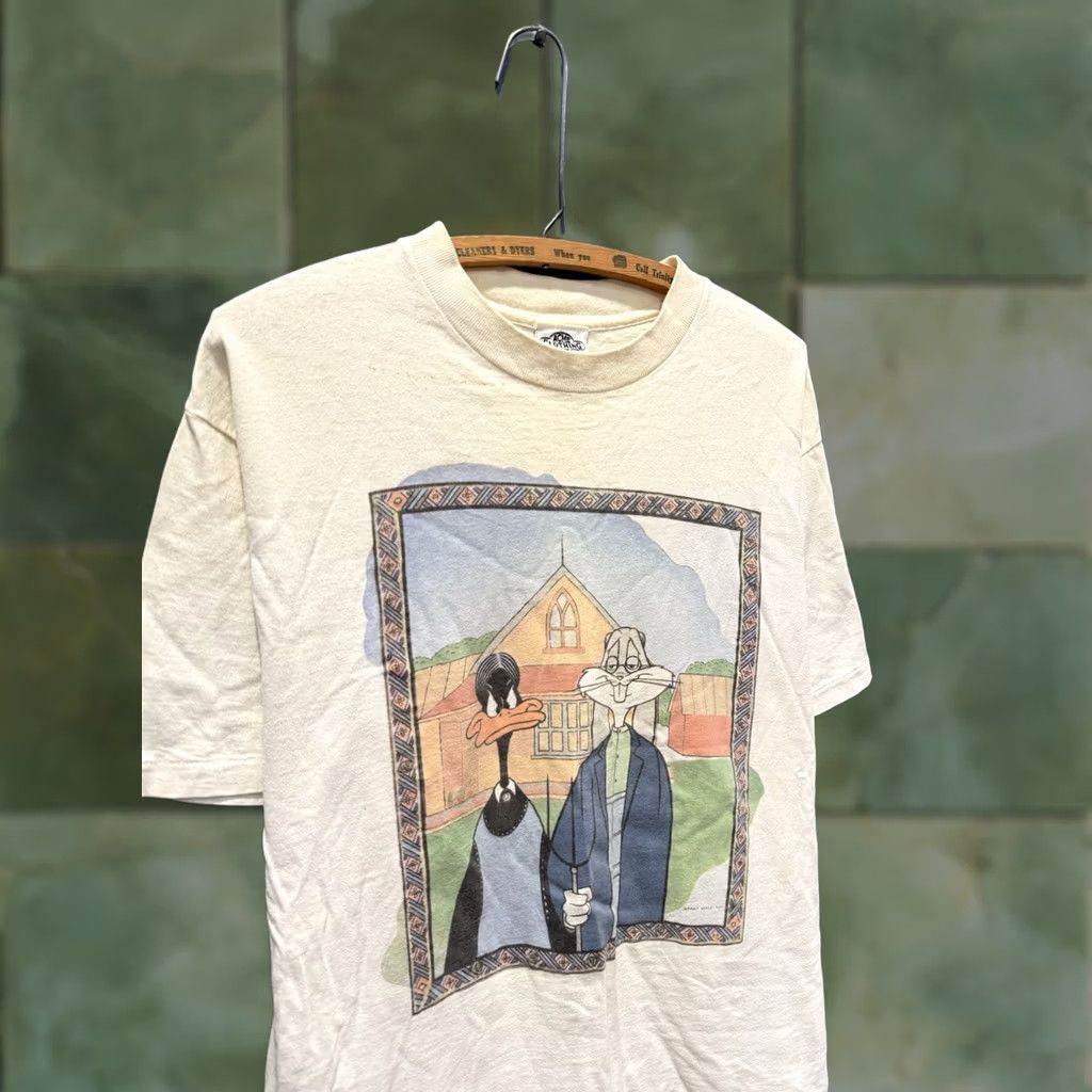 Vintage VINTAGE Looney Tunes Acme 90s White T-Shirt Large Men Shirt L White 90s Mens Size US L / EU 52-54 / 3 - 1 Thumbnail