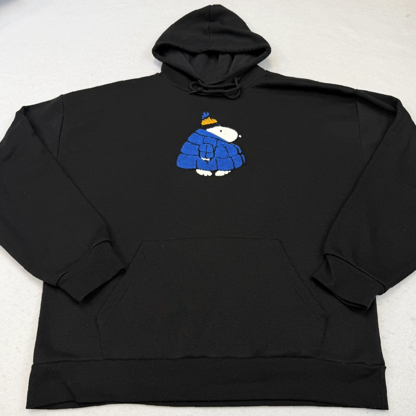Aeropostale VINTAGE Aeropostale Hoodie Mens Large Black Snoopy Peanuts Puffer Graphic Fleece Size US L / EU 52-54 / 3 - 3 Thumbnail