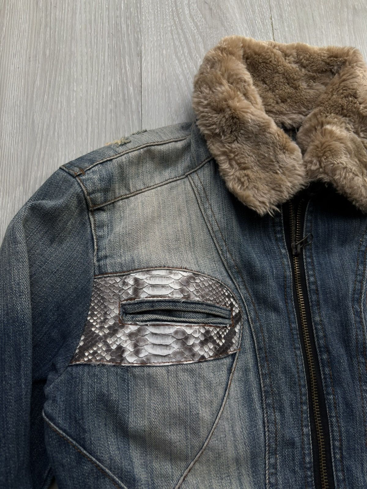 Hysteric Glamour CASVA phyton lace-up denim jacket Size US S / EU 44-46 / 1 - 3 Thumbnail