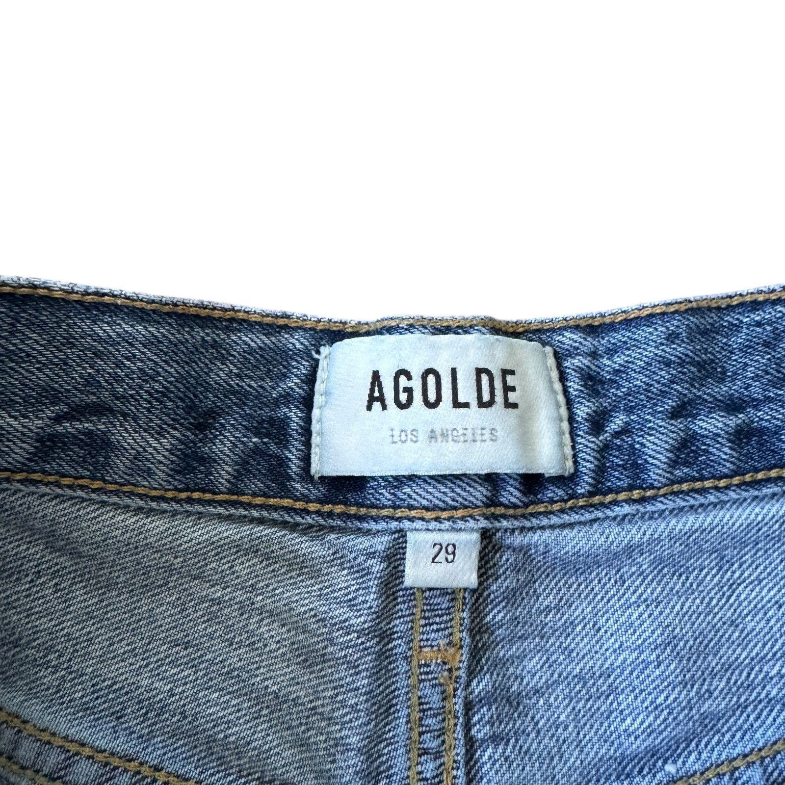 Agolde AGOLDE Riley High Rise Straight Crop Jean Frequency Size 29" - 7 Thumbnail