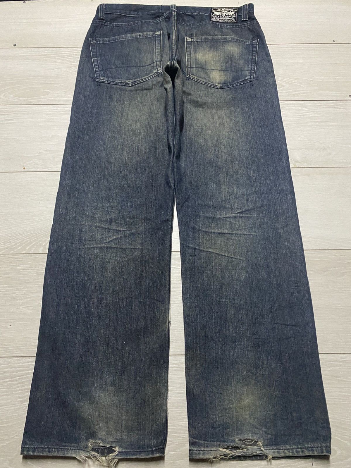 Stussy Vintage Stussy Garment WorkGear Mud Wash Baggy Jeans Size US 35 - 2 Thumbnail