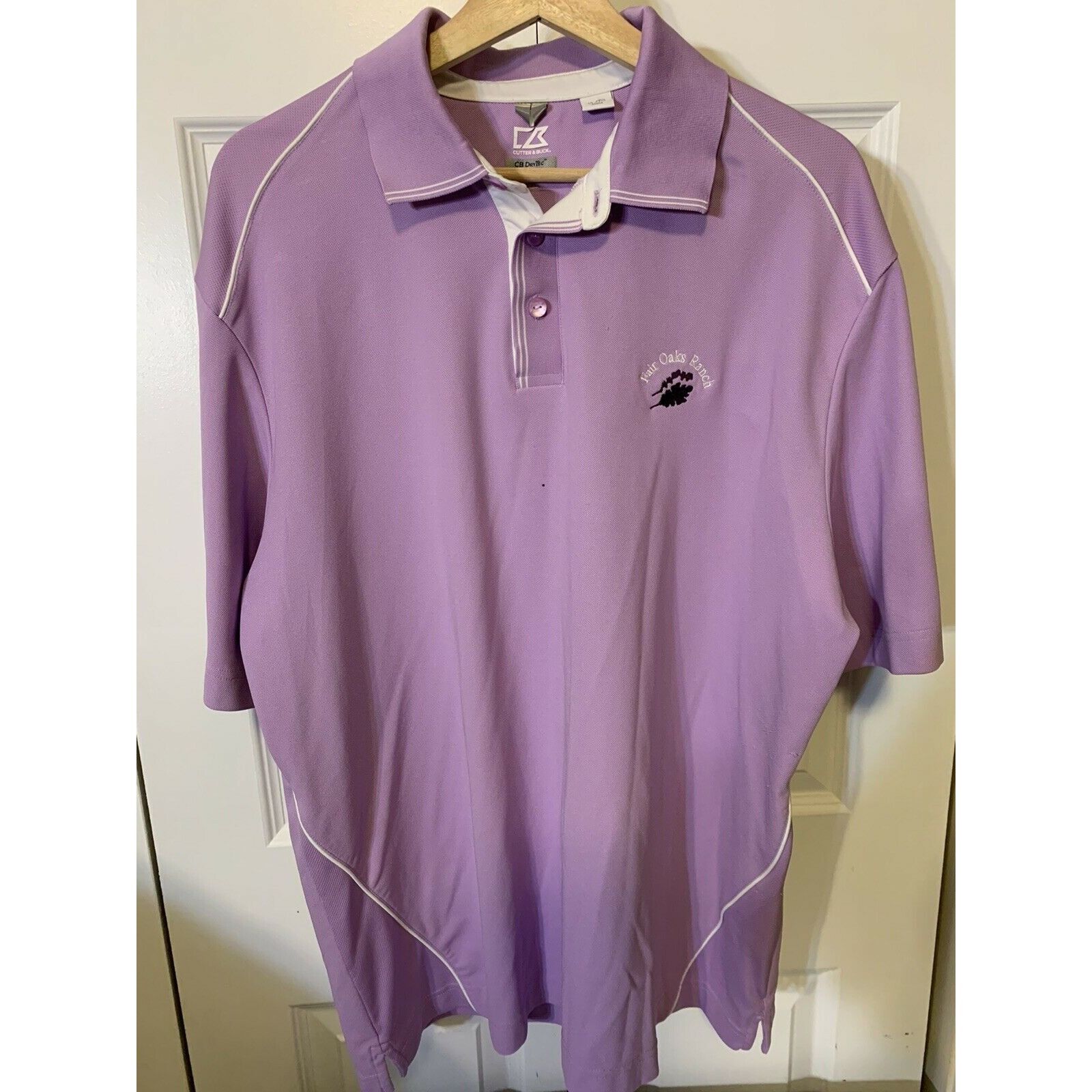 Cutter & Buck Cutter & Buck Polo Golf Dry Tech Men’s Sz XL Fair Oaks Ranch Size US XL / EU 56 / 4 - 1 Thumbnail