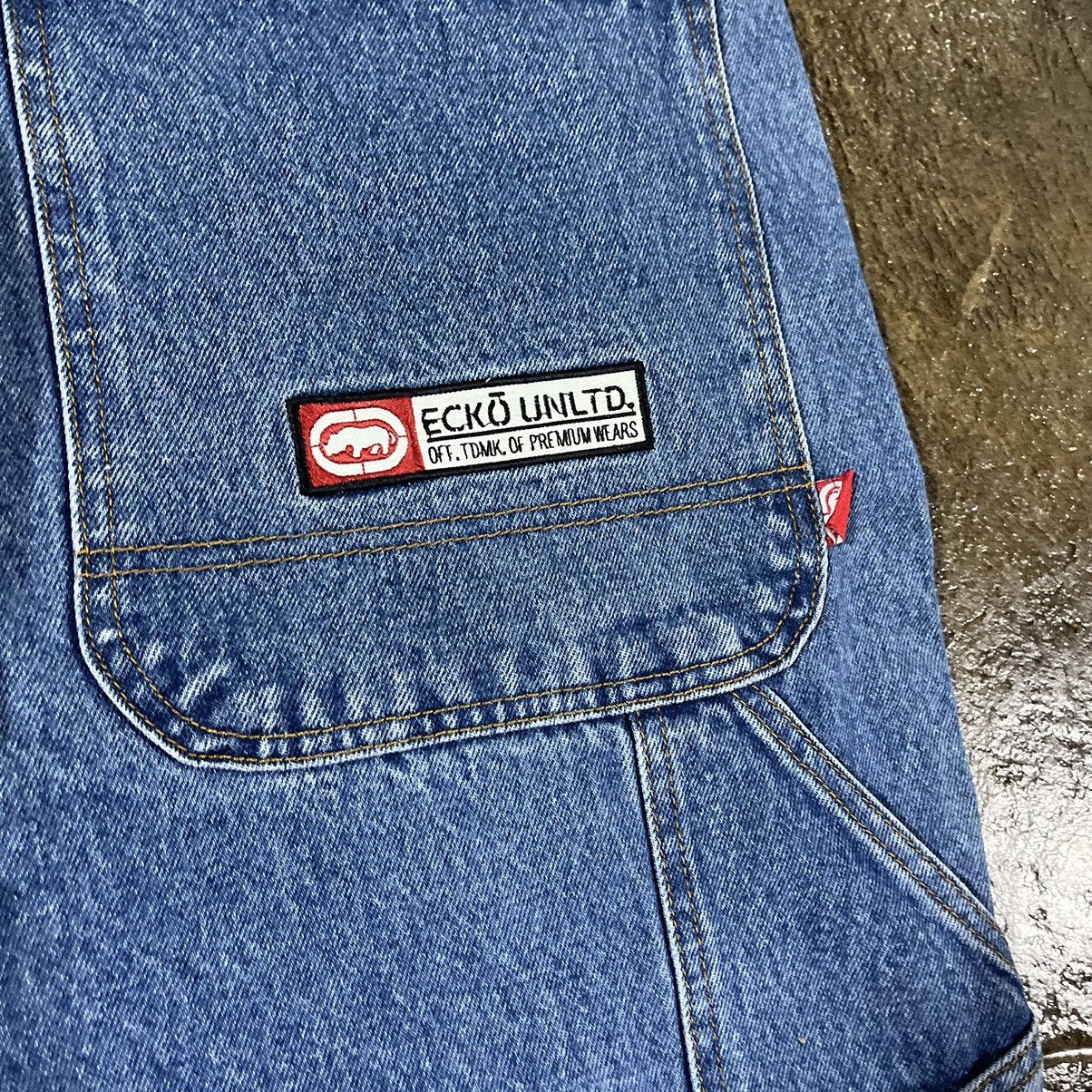 Ecko Unltd. × JNCO × Vintage Crazy Vintage Y2K Ecko UNLTD Carpenter Jeans Baggy Skater Size US 36 / EU 52 - 4 Thumbnail