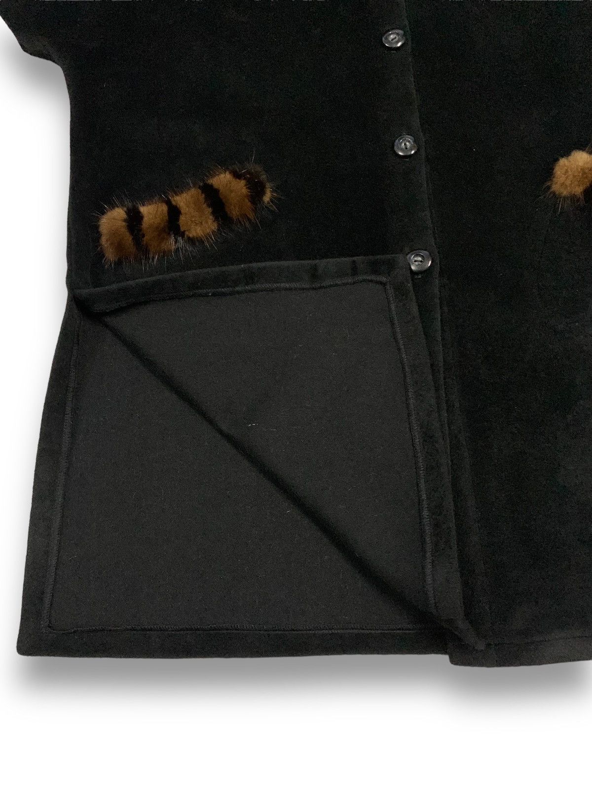 Japanese Brand Vintage Japanese Brand Mink Fur Wool Oversized Jacket Size L / US 10 / IT 46 - 9 Thumbnail