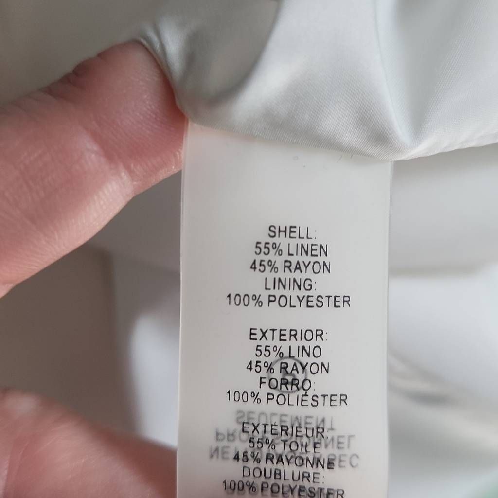 Tommy Hilfiger Tommy Hilfiger Ladies Size 14 Linen Slub One Button Blazer Size XL / US 12-14 / IT 48-50 - 5 Thumbnail