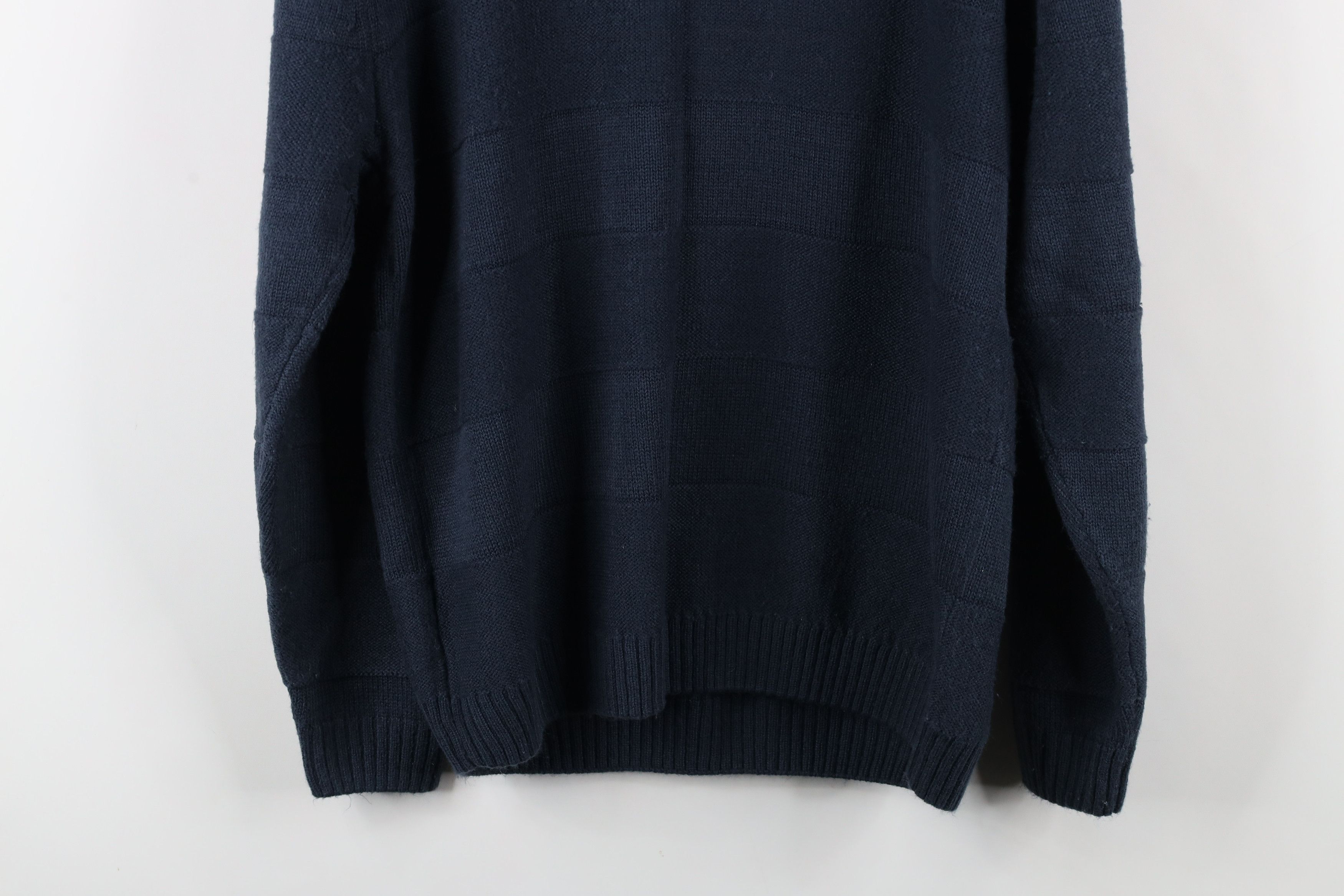 Vintage Vintage 90s Streetwear Striped Ribbed Knit Crewneck Sweater Size US M / EU 48-50 / 2 - 7 Thumbnail
