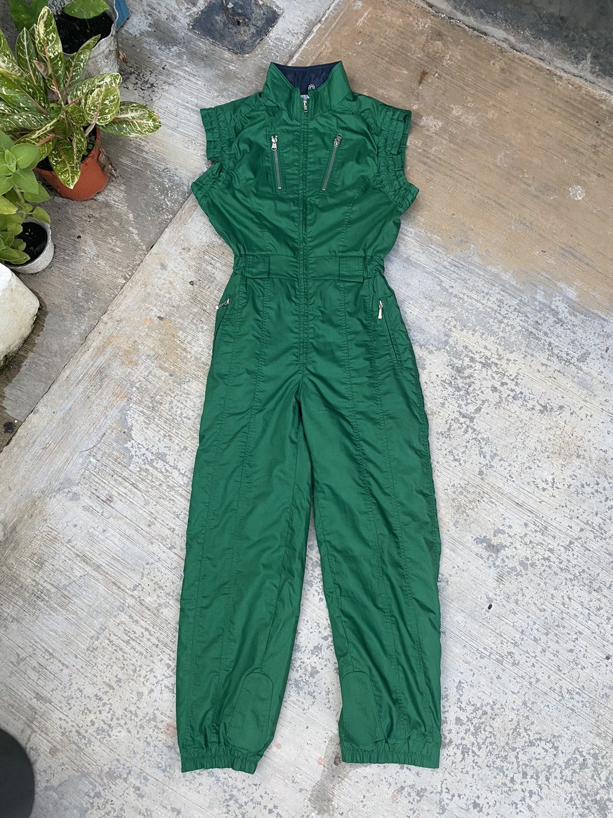 image of Ellesse x Goldwin Steals Vintage Elesse Overall in Apple Green, Women's (Size 26)