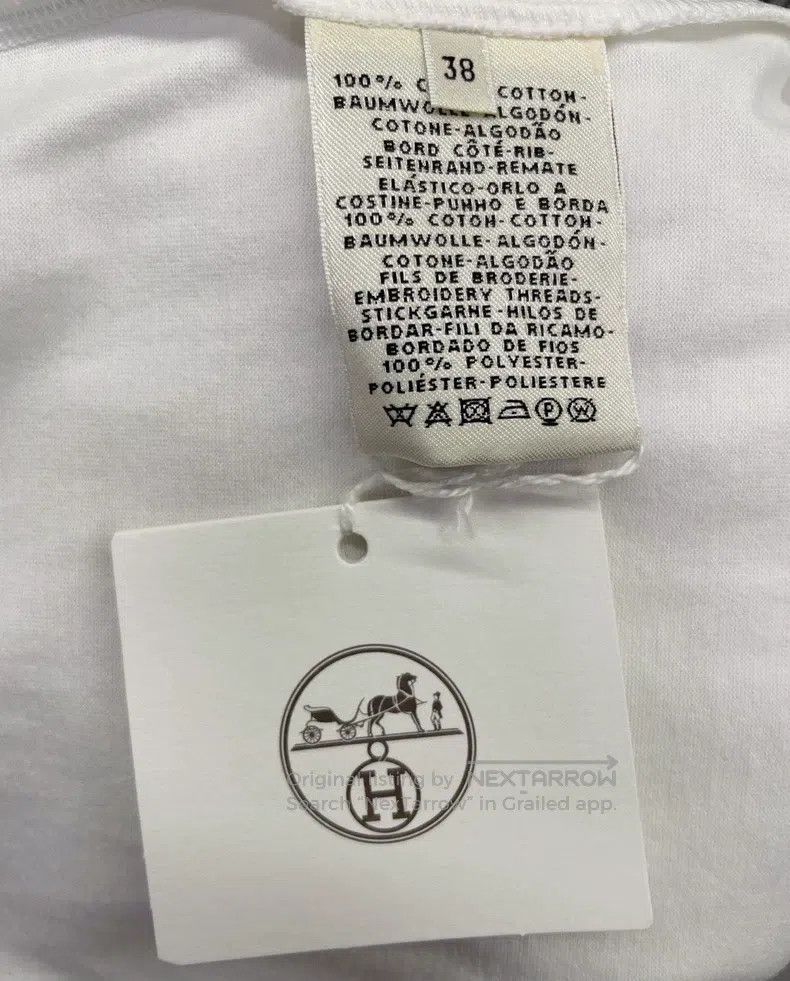 Hermes Hermes Short Sleeve, White Size XS / US 0-2 / IT 36-38 - 6 Thumbnail