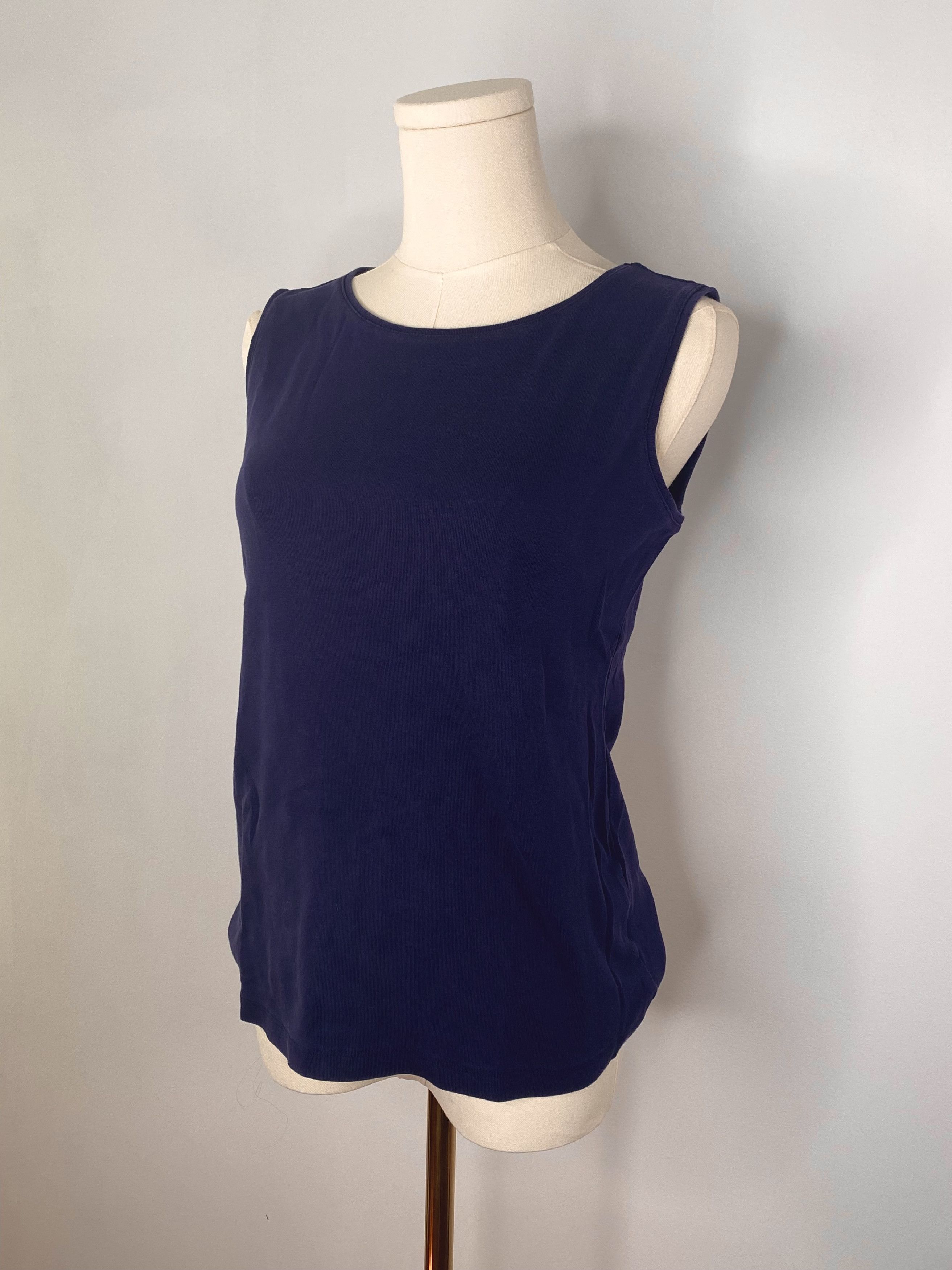 Vintage Karen Scott - Blue Sleeveless Tank Top Size ONE SIZE - 2 Thumbnail