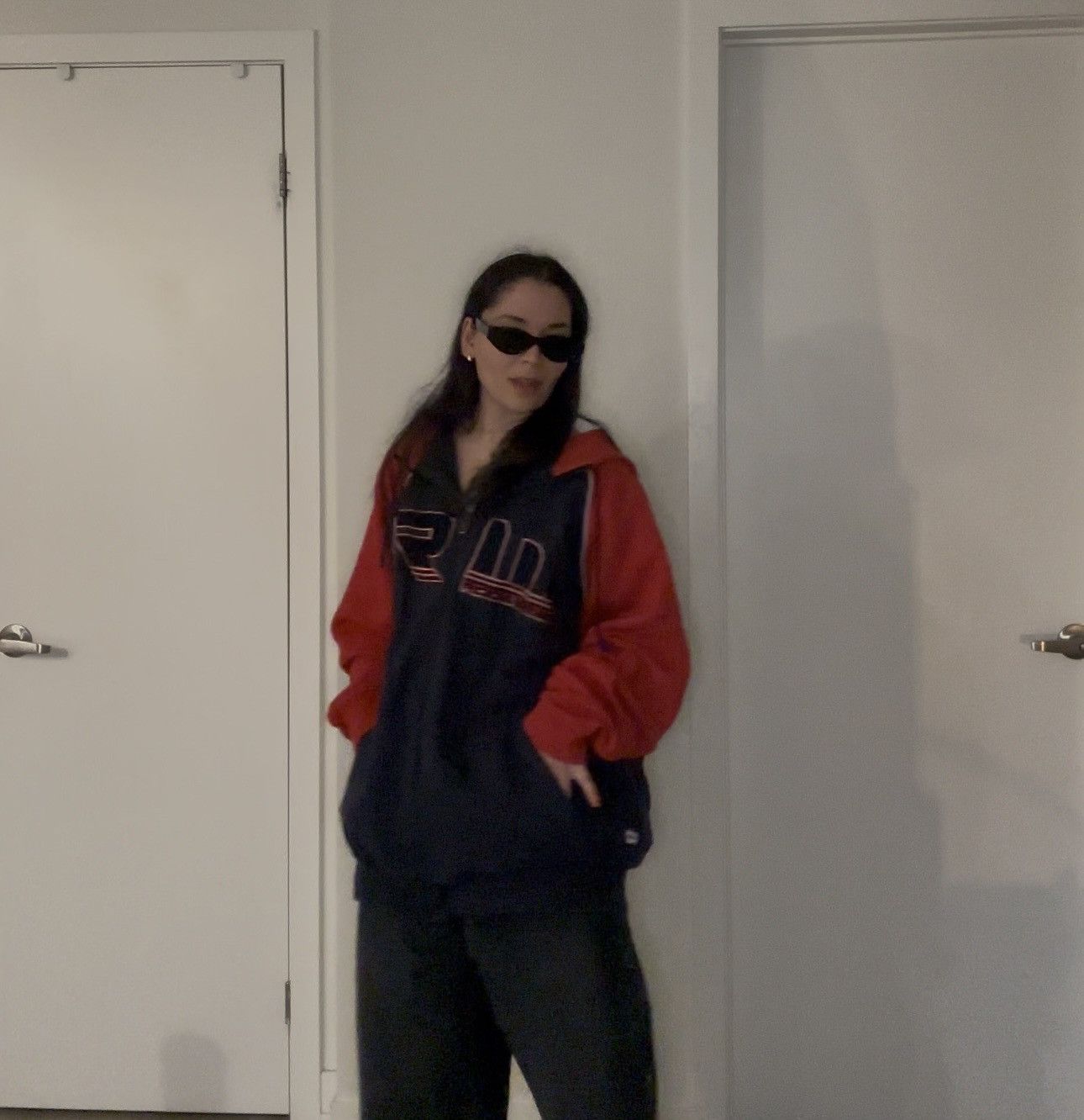 Rocawear Y2K Rocawear Navy & Red Heavyweight Baggy Hip Hop Sweater Size US XL / EU 56 / 4 - 4 Thumbnail