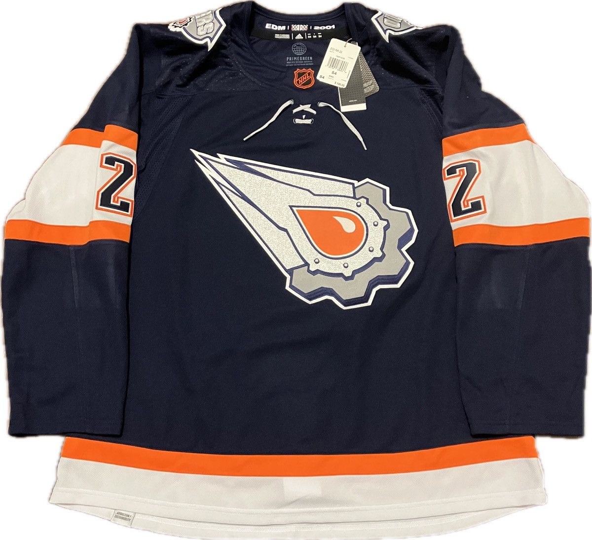 Adidas Edmonton Oilers Bouchard RR 2.0 Adidas NHL Hockey Jersey 54 Size US XL / EU 56 / 4 - 1 Thumbnail