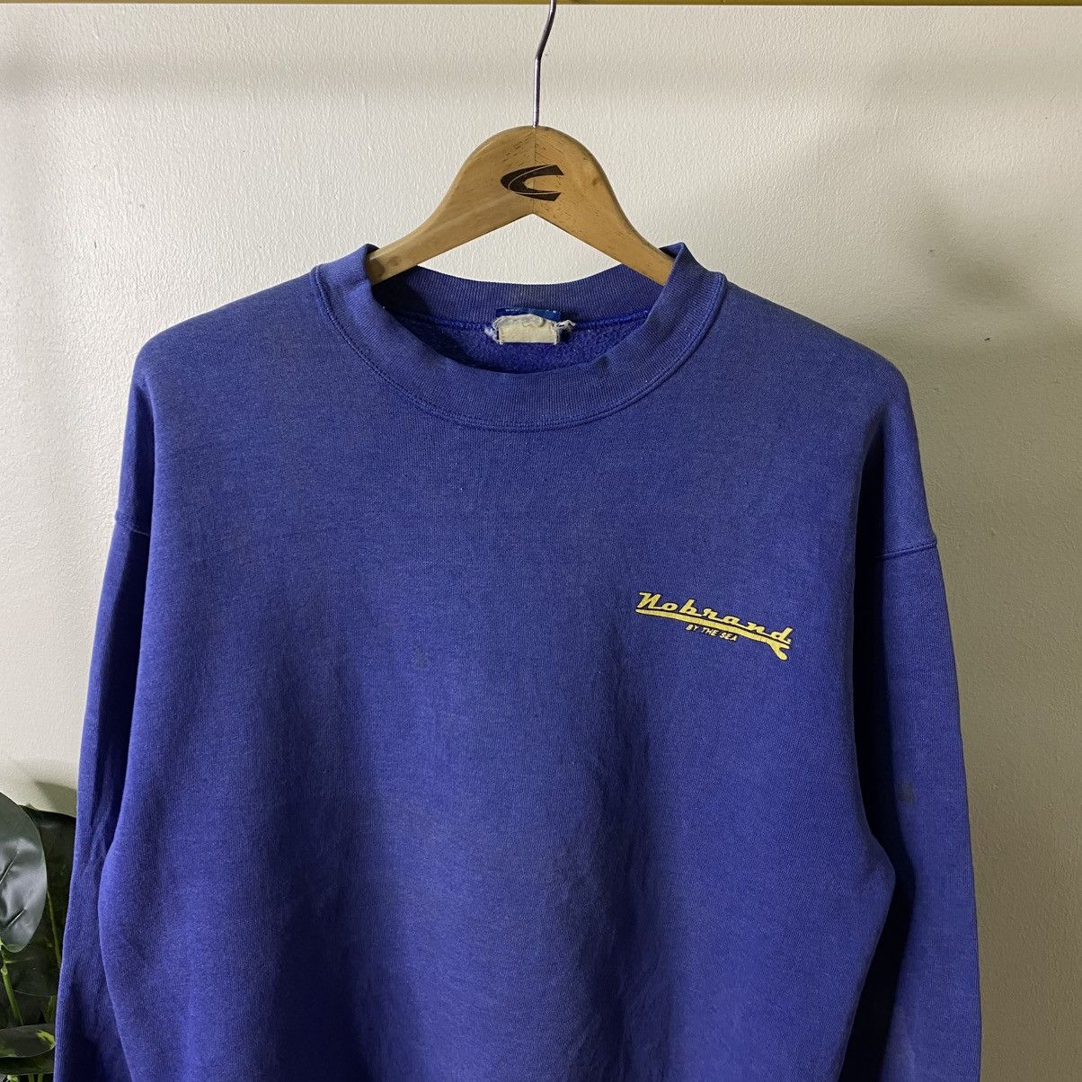 Vintage 1990s No Brand By The Sea Surf Sweatshirt Size US L / EU 52-54 / 3 - 7 Thumbnail